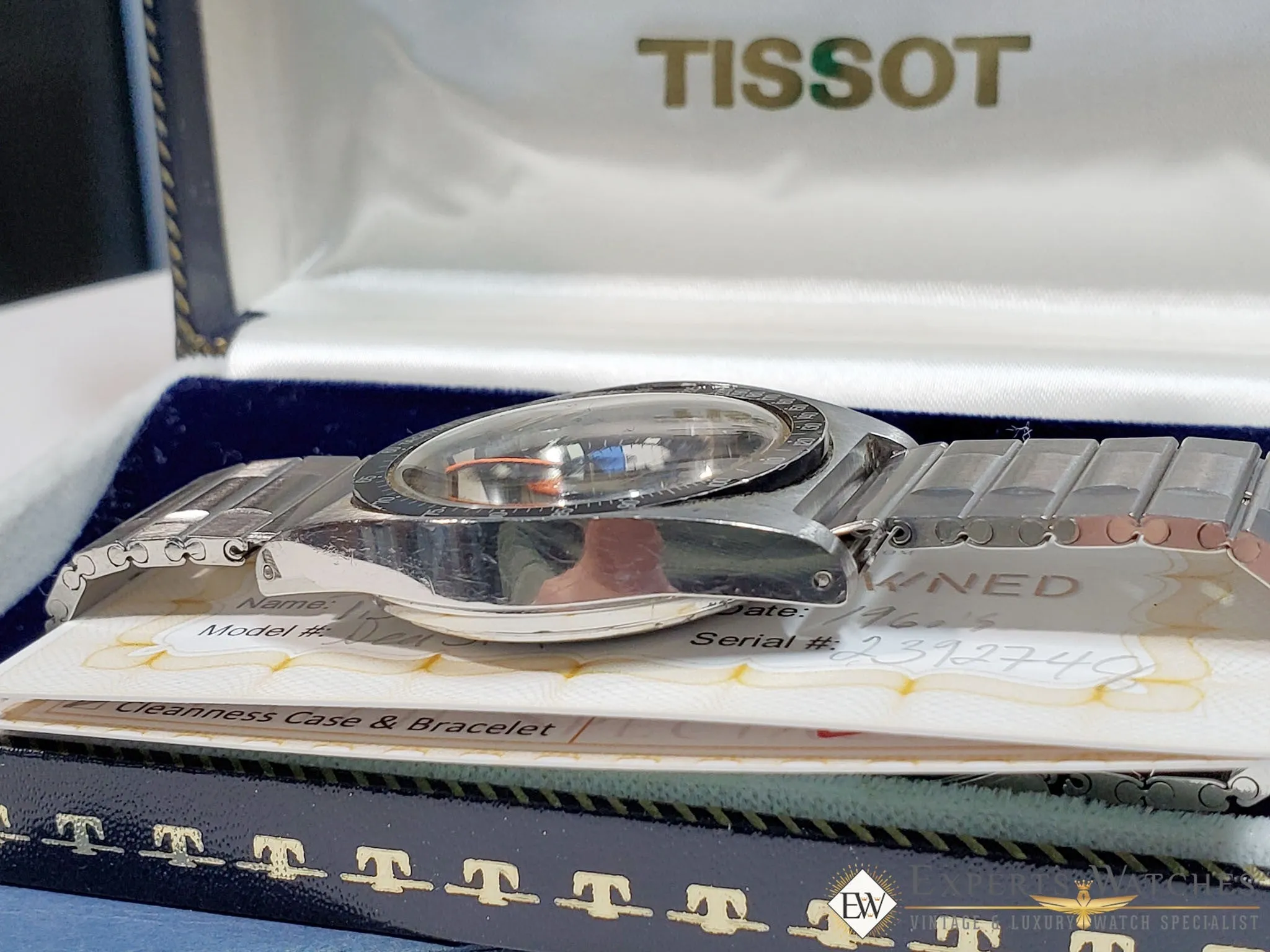 Sold! 1960's Vintage Tissot Seastar Chronograph Lemania 870 1277 321 Bracelet & Box