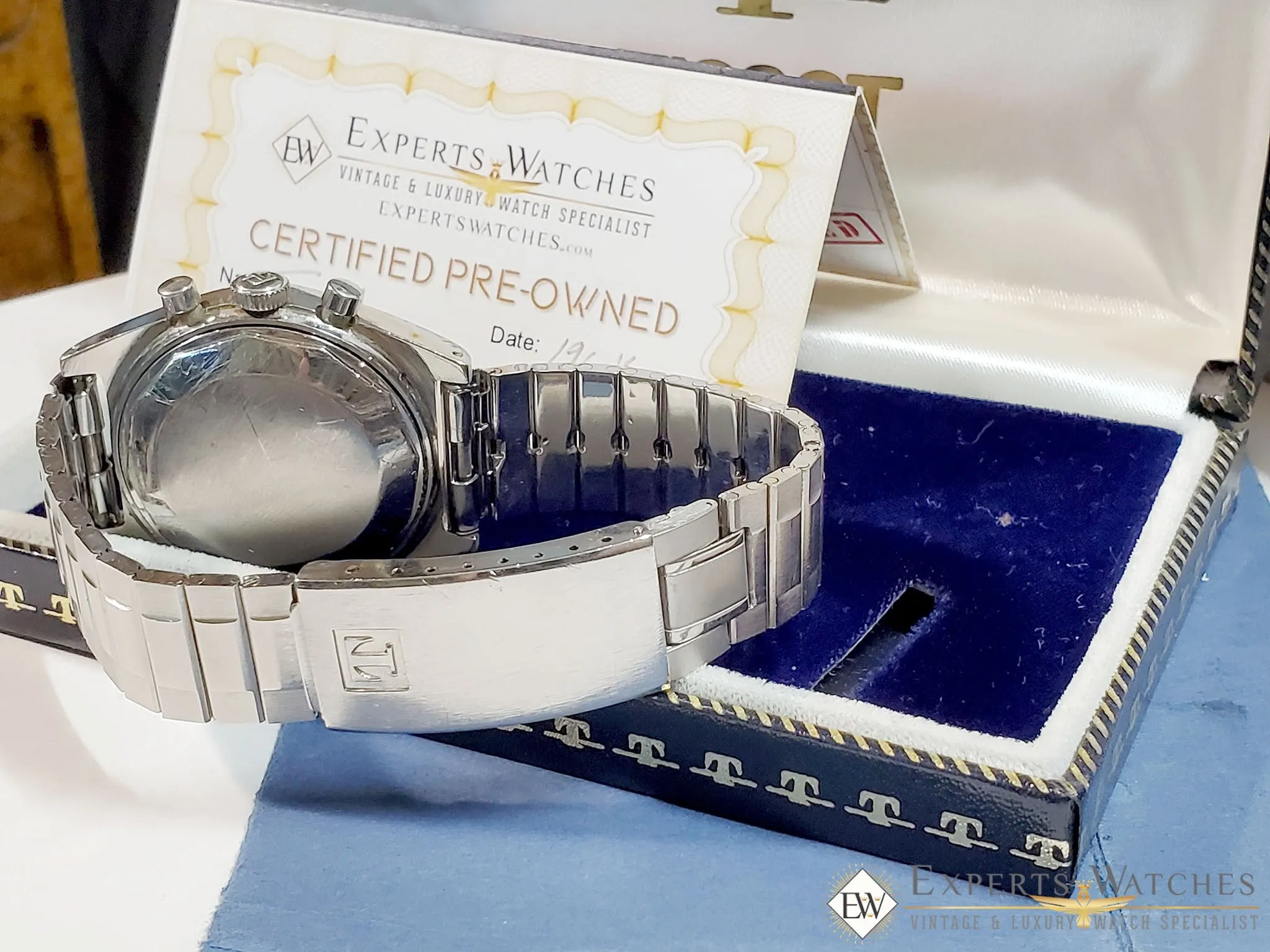 Sold! 1960's Vintage Tissot Seastar Chronograph Lemania 870 1277 321 Bracelet & Box