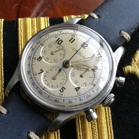 Sold - Lemania Vintage Military Pilot Aviator Chronograph Calibre 27 CH (Omega 321) Same as Omega 2451 - US Navy World War II Inscription 1942-1949