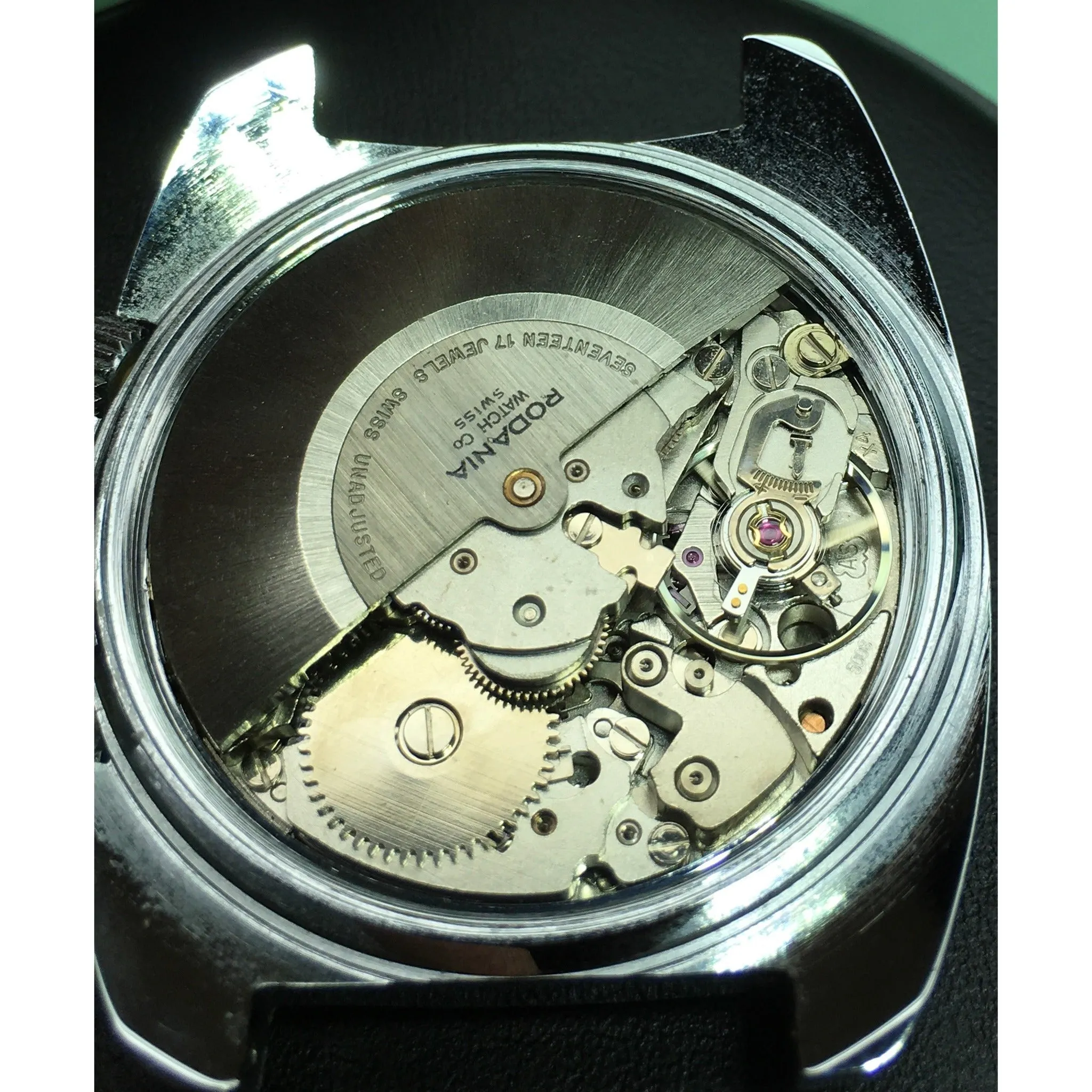 Sold - Rodania Datofonic Automatic Alarm Day Date A. Schild (a.s.) 5008, 1970’s New Old Stock