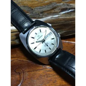Sold - Rodania Datofonic Automatic Alarm Day Date A. Schild (a.s.) 5008, 1970’s New Old Stock