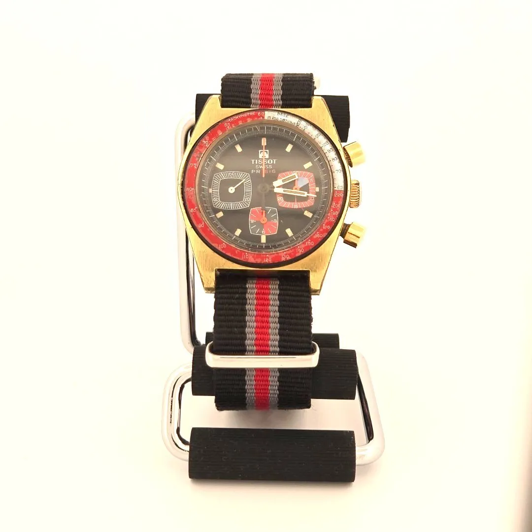 Sold Serviced Vintage TISSOT PR 516 Chronograph Lemania 873 Gold Plated 861 CH27