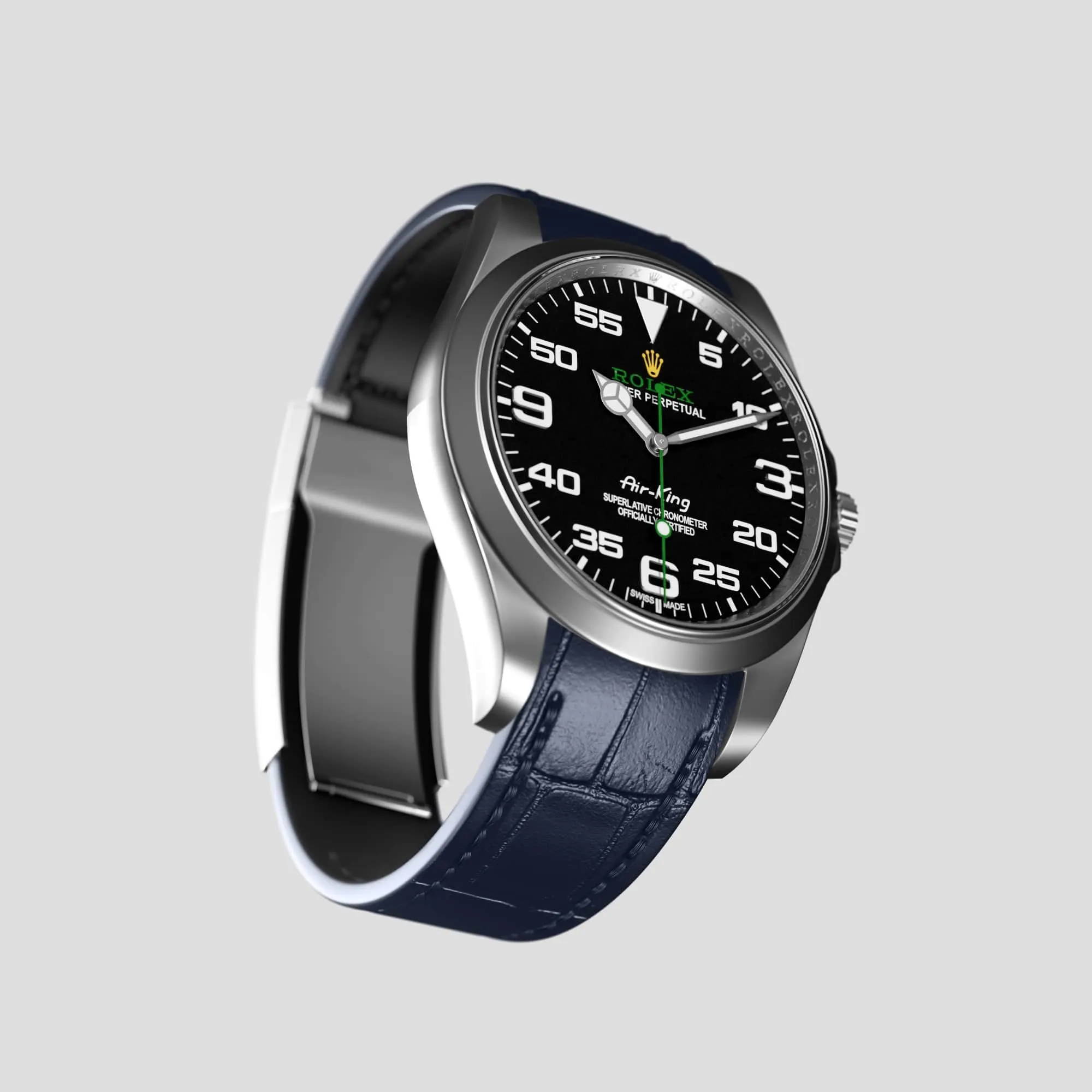 Sport Band For Rolex Air-King In Alligator