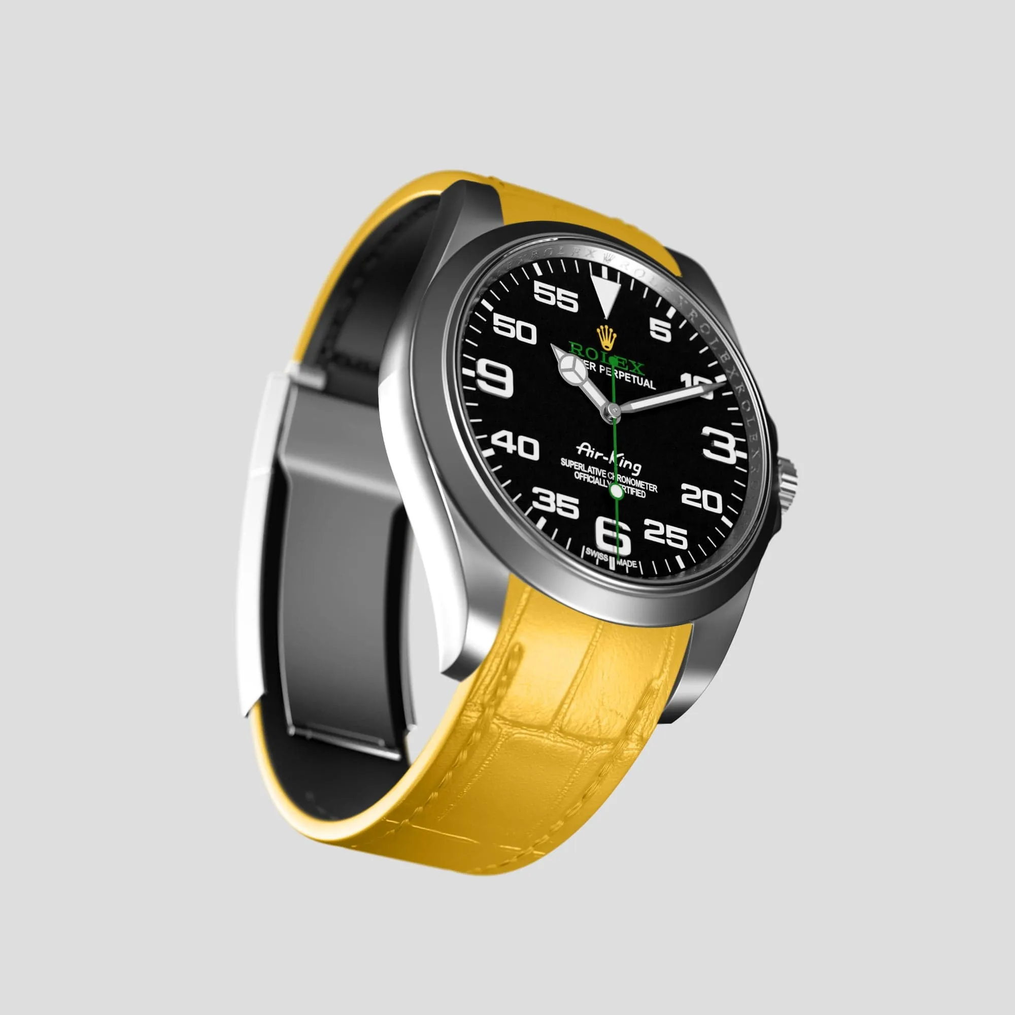 Sport Band For Rolex Air-King In Alligator