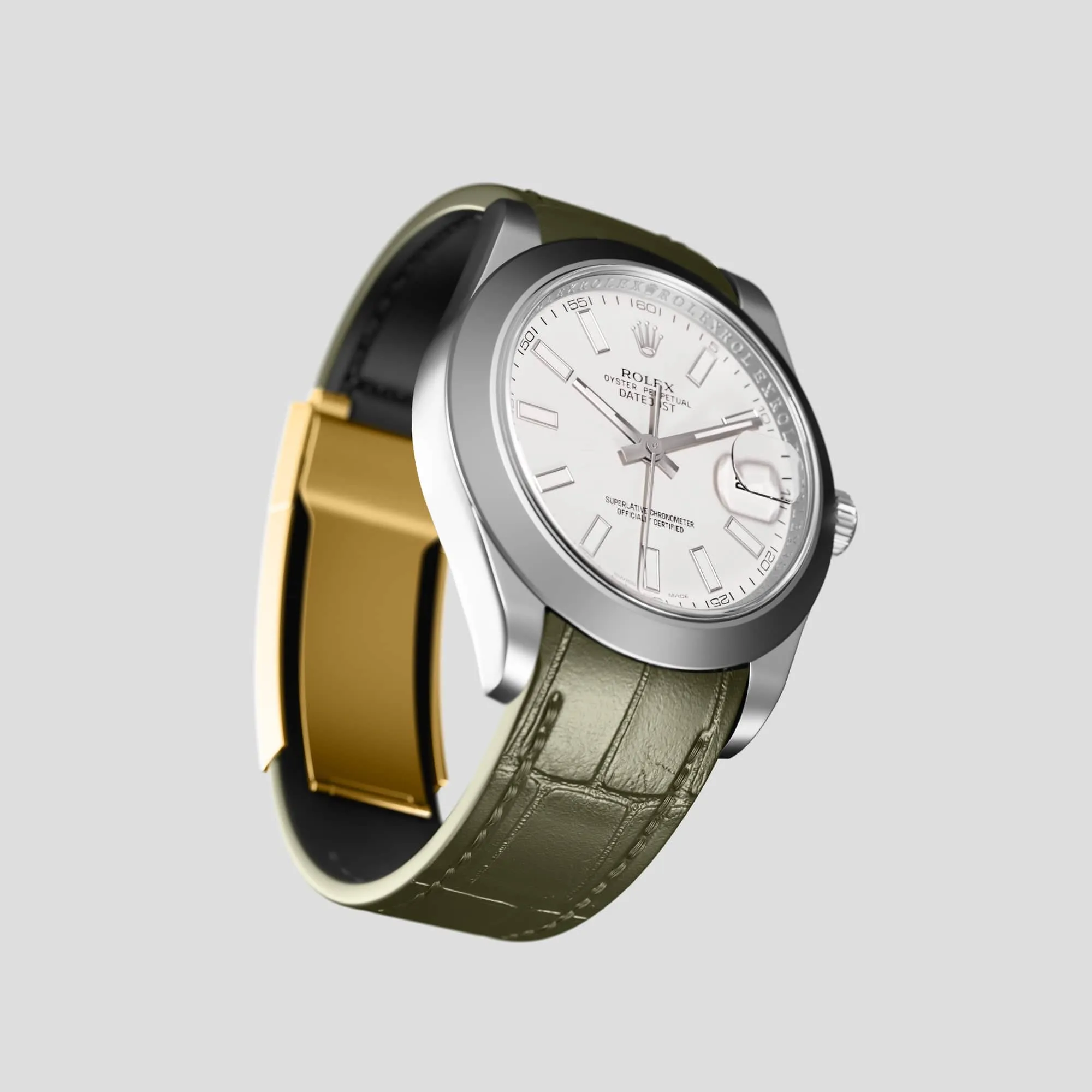 Sport Band For Rolex Datejust 36mm In Alligator