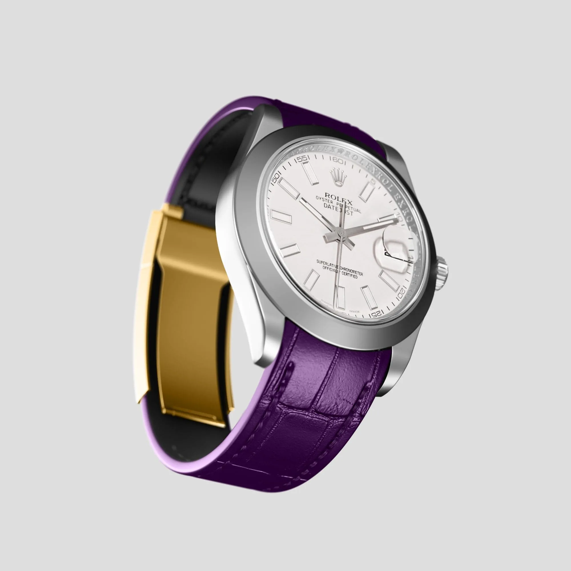 Sport Band For Rolex Datejust 36mm In Alligator