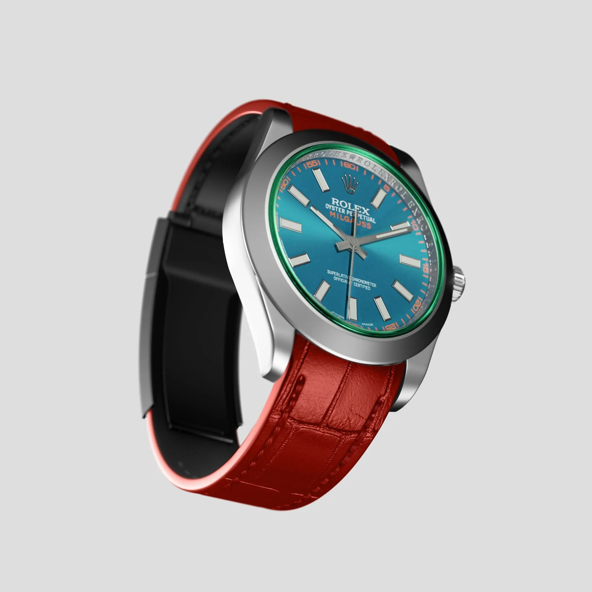Sport Band For Rolex Milgauss In Alligator