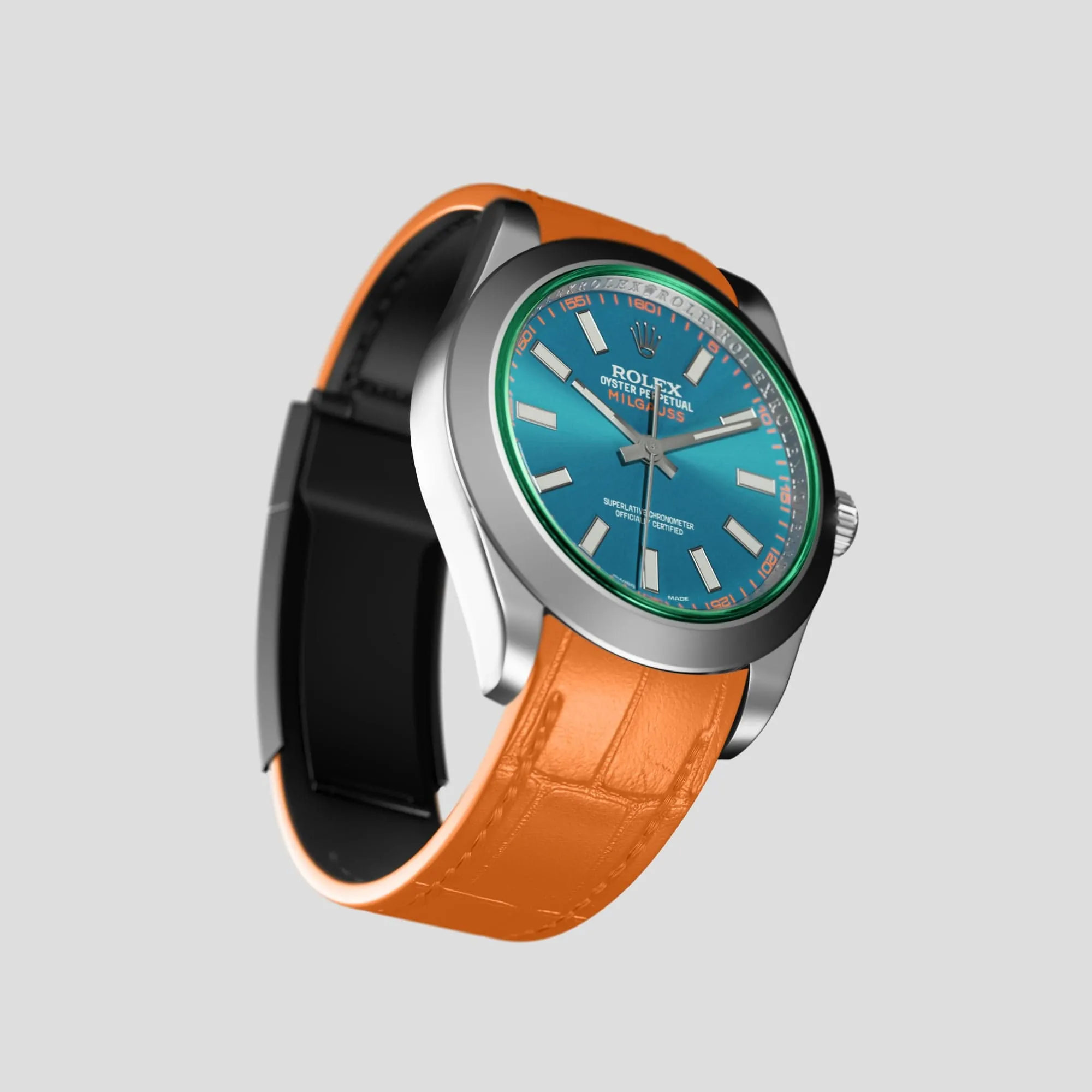 Sport Band For Rolex Milgauss In Alligator