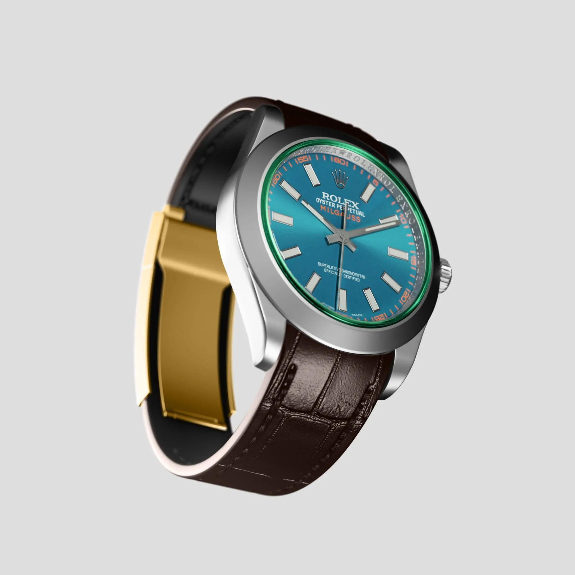 Sport Band For Rolex Milgauss In Alligator