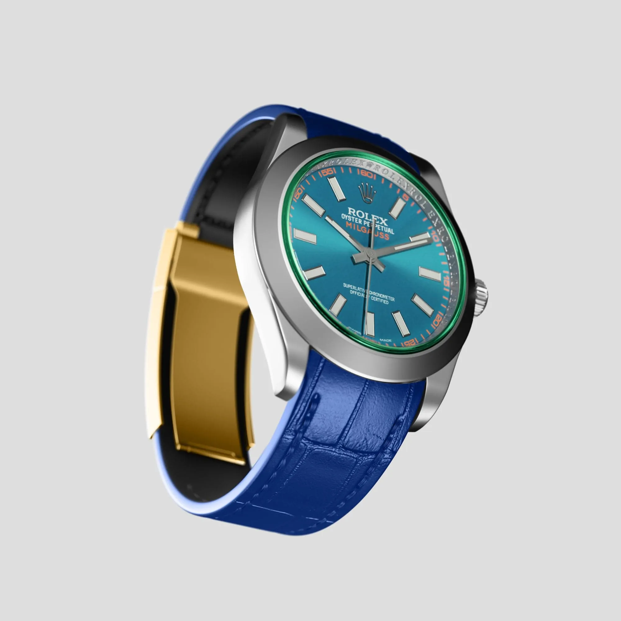 Sport Band For Rolex Milgauss In Alligator