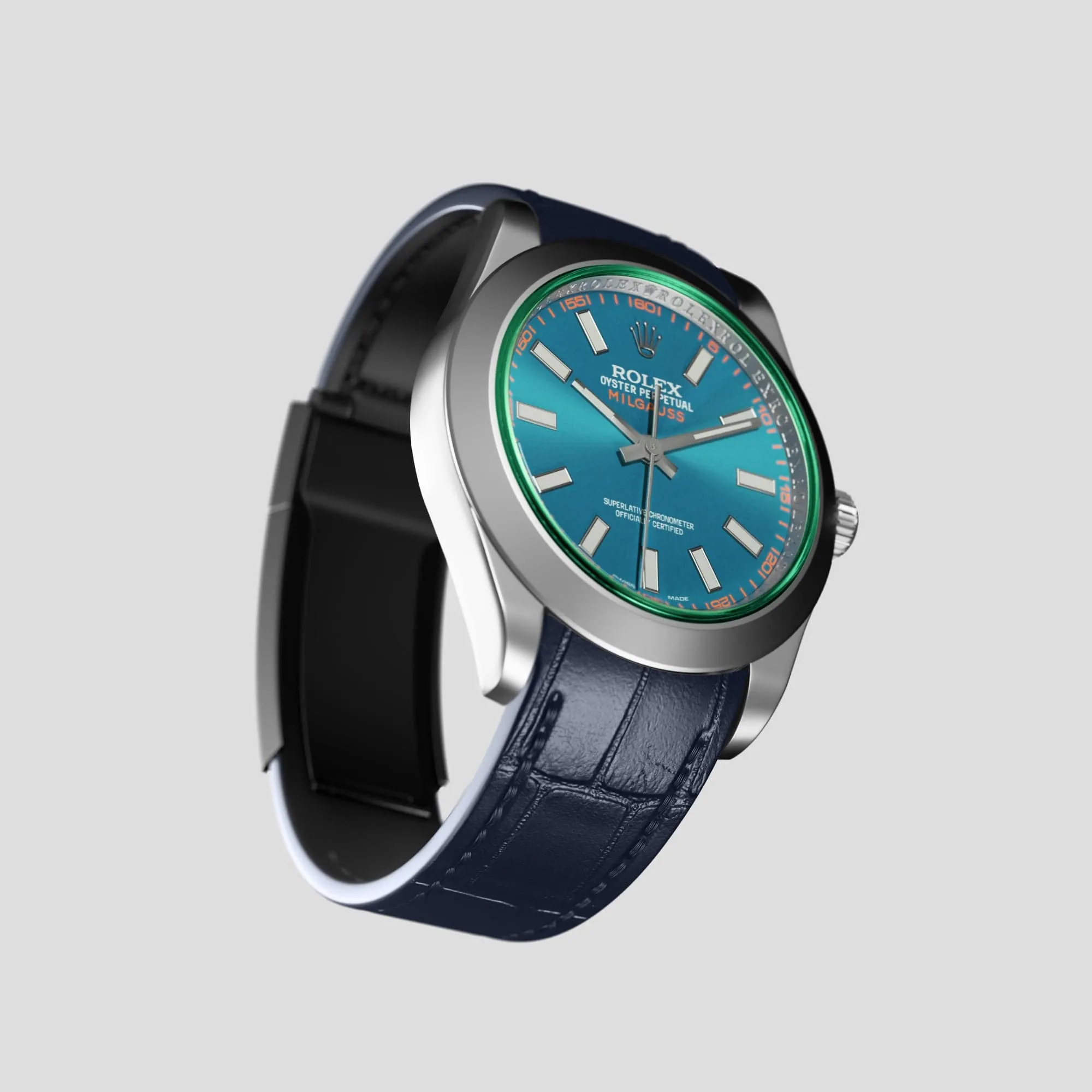 Sport Band For Rolex Milgauss In Alligator