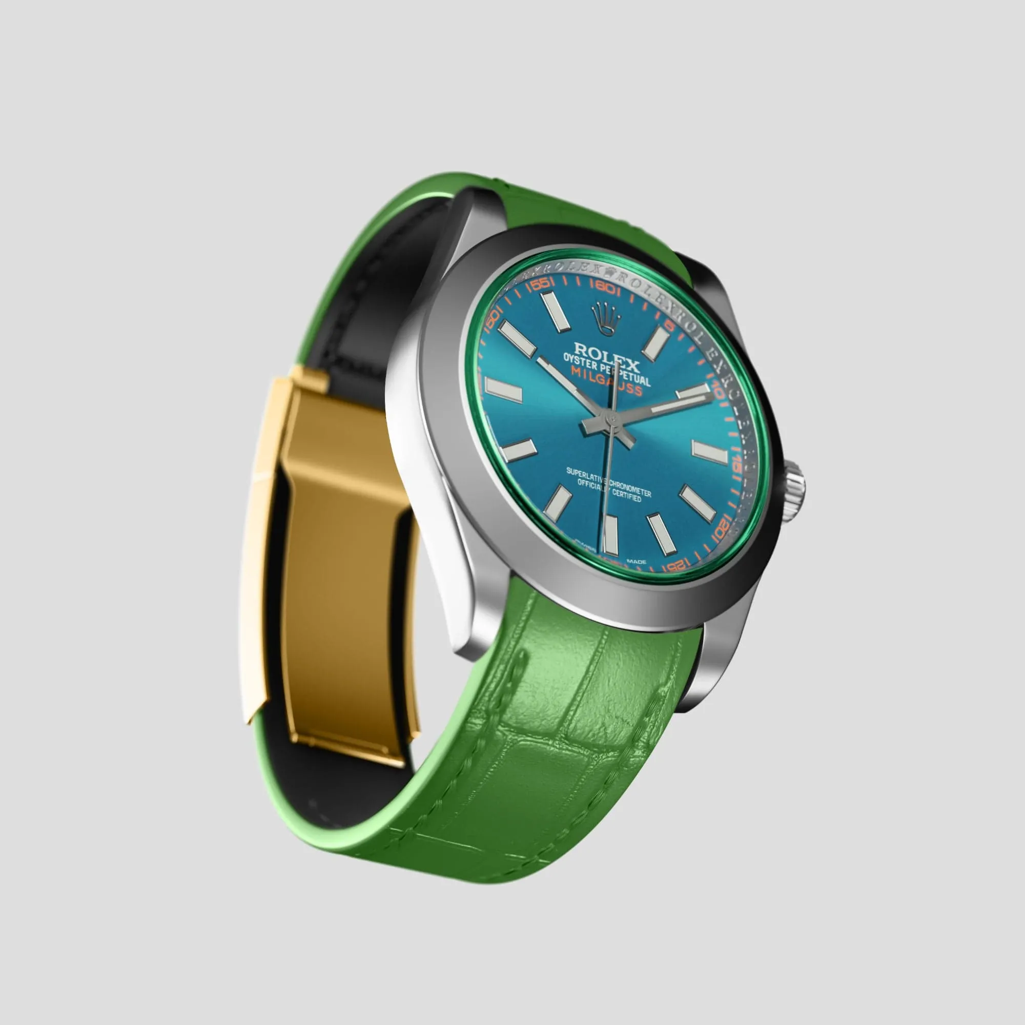Sport Band For Rolex Milgauss In Alligator