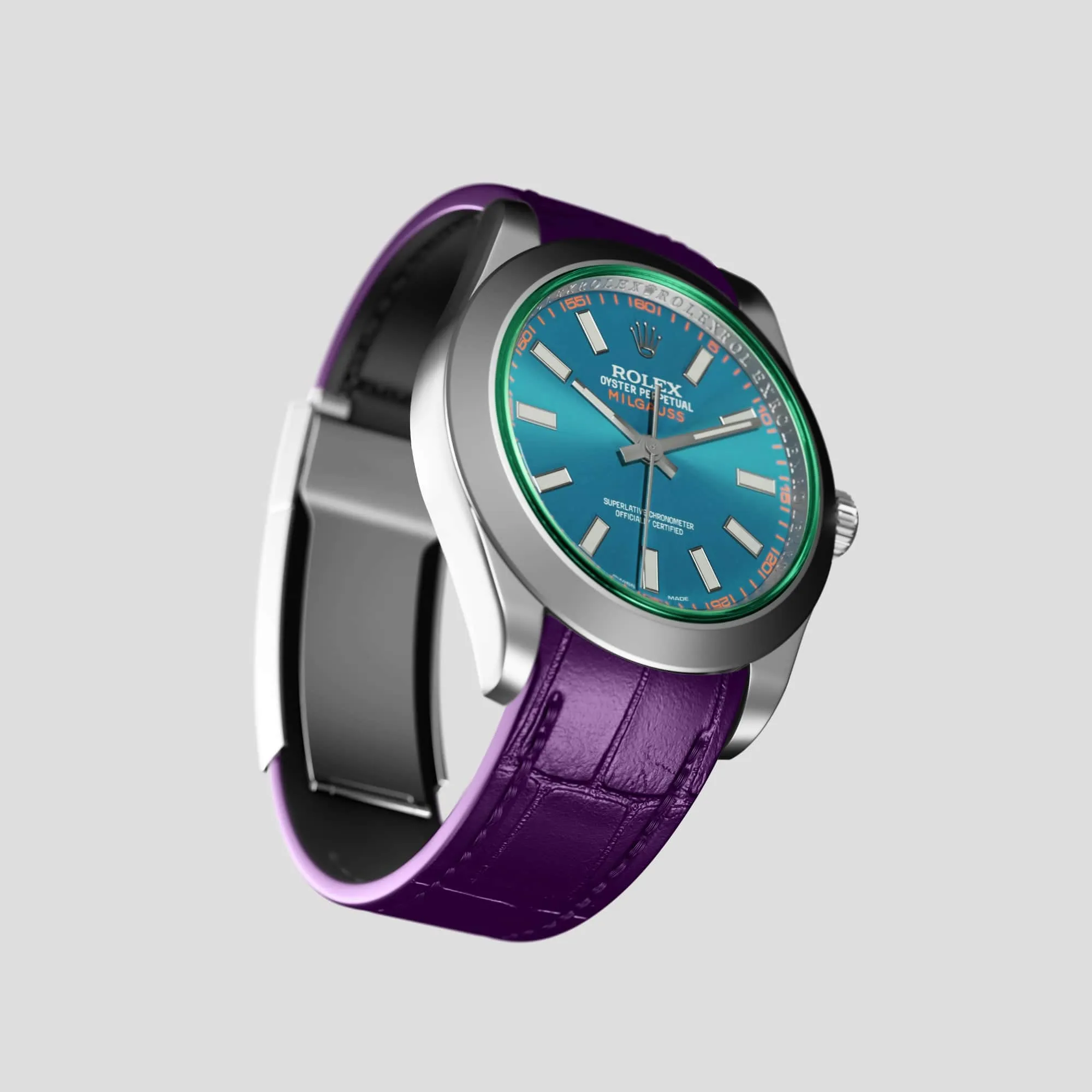 Sport Band For Rolex Milgauss In Alligator