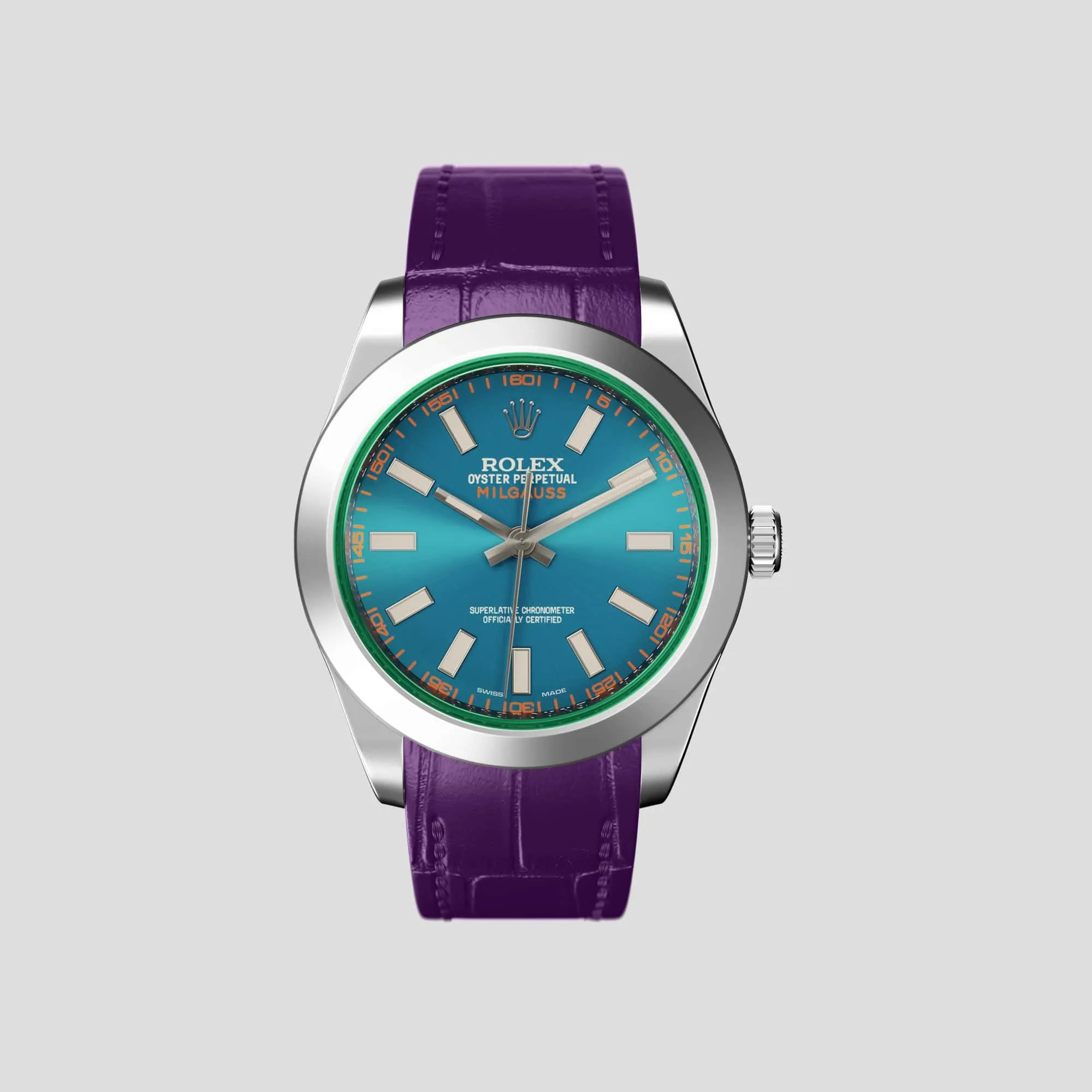 Sport Band For Rolex Milgauss In Alligator