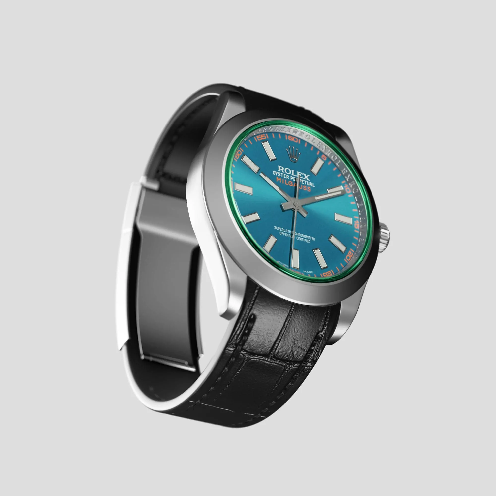 Sport Band For Rolex Milgauss In Alligator