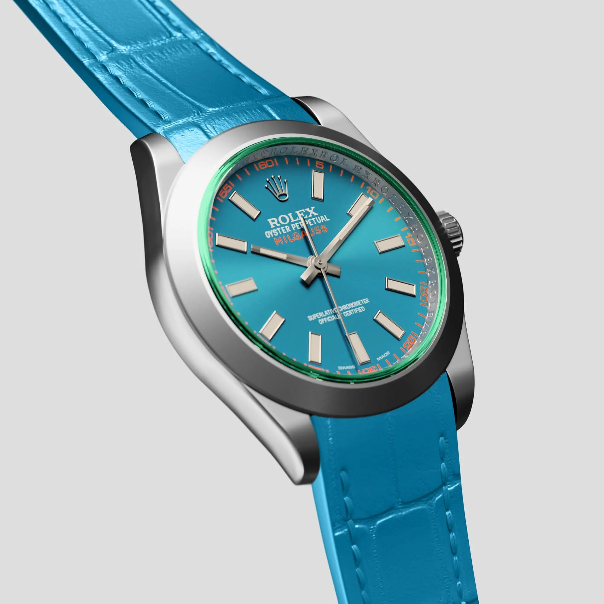 Sport Band For Rolex Milgauss In Alligator