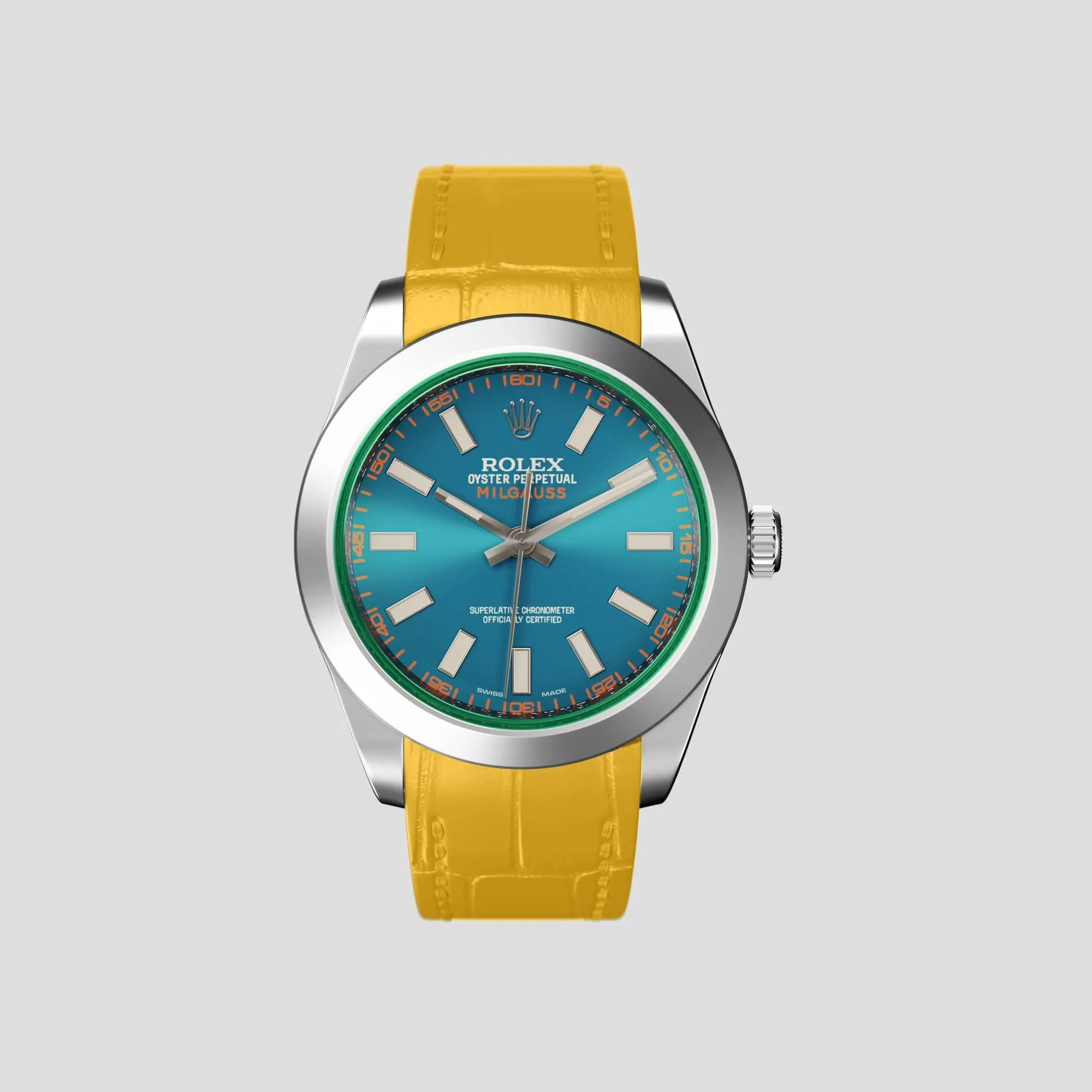 Sport Band For Rolex Milgauss In Alligator