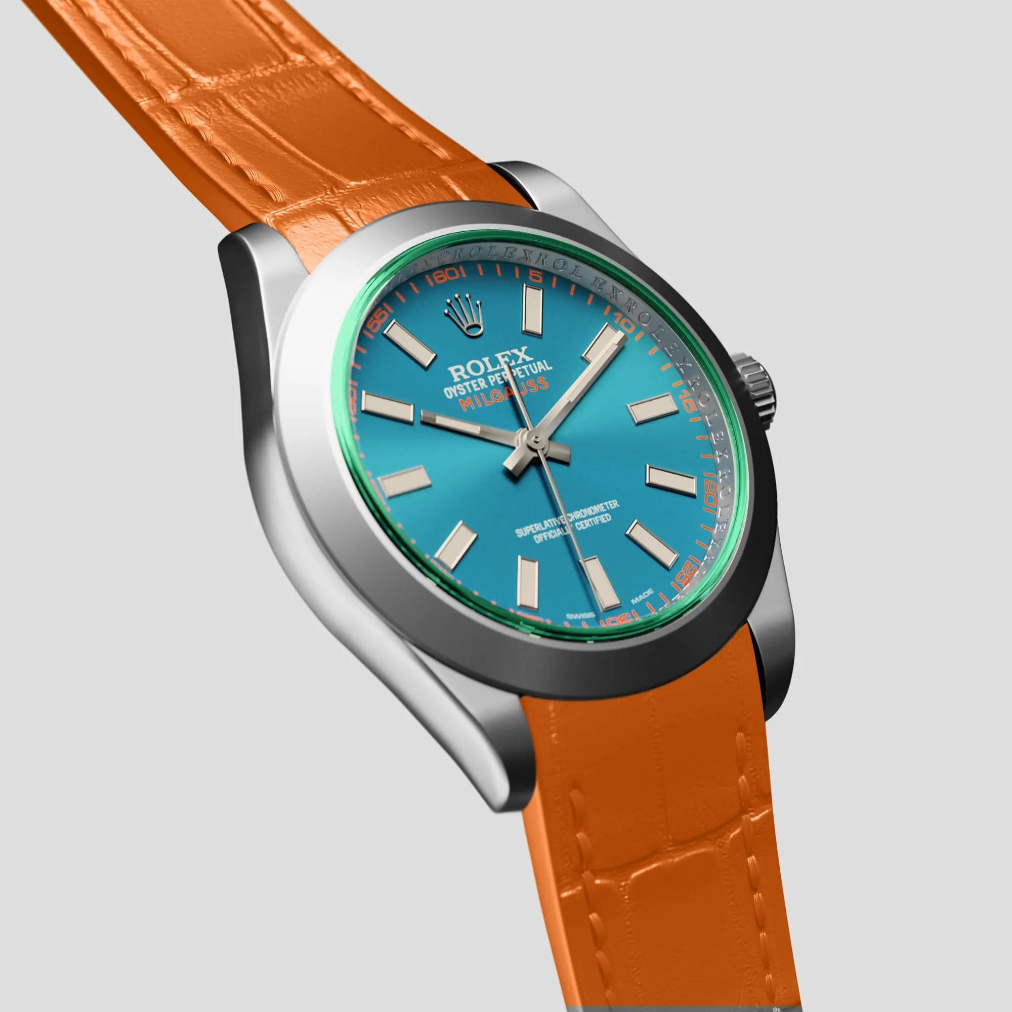 Sport Band For Rolex Milgauss In Alligator