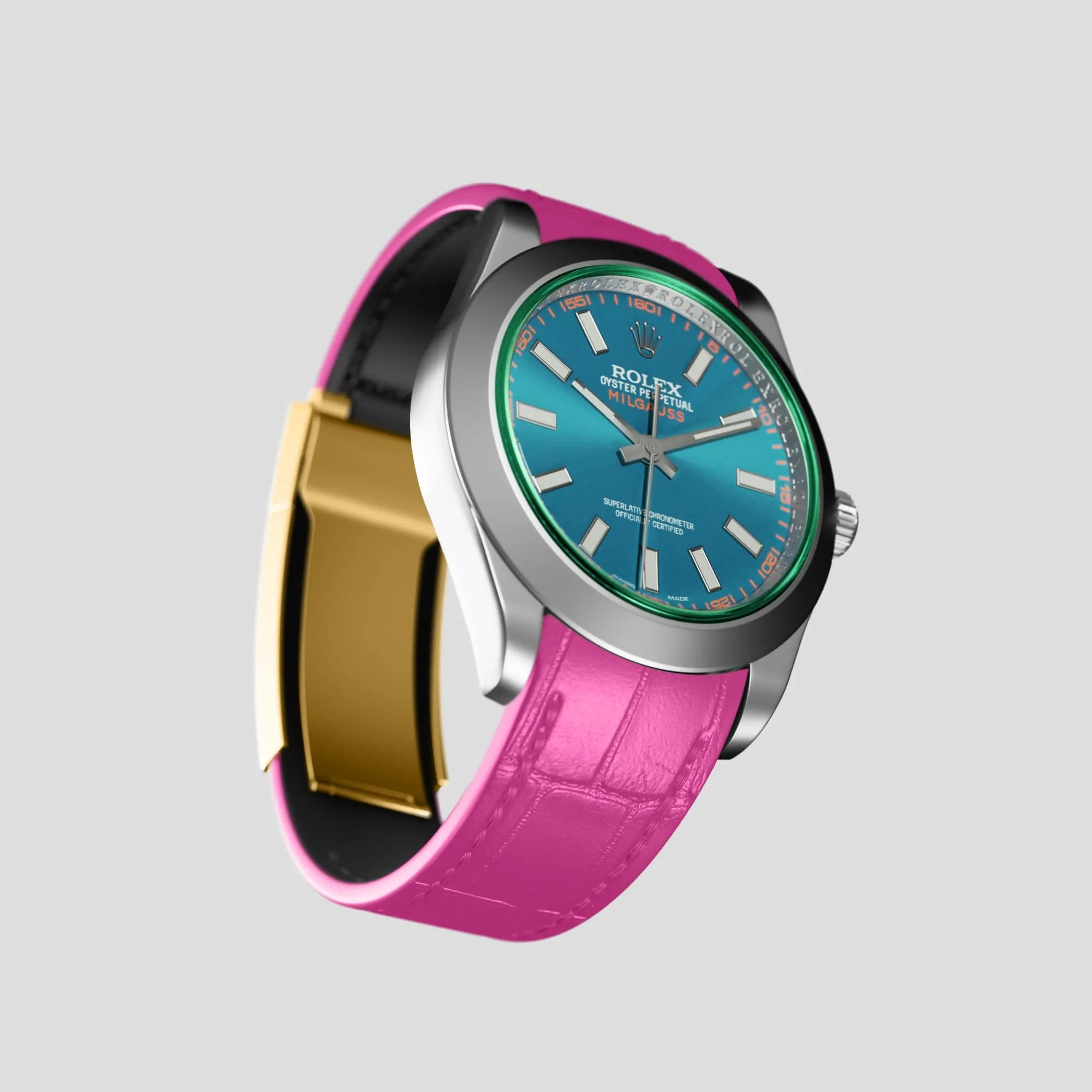 Sport Band For Rolex Milgauss In Alligator