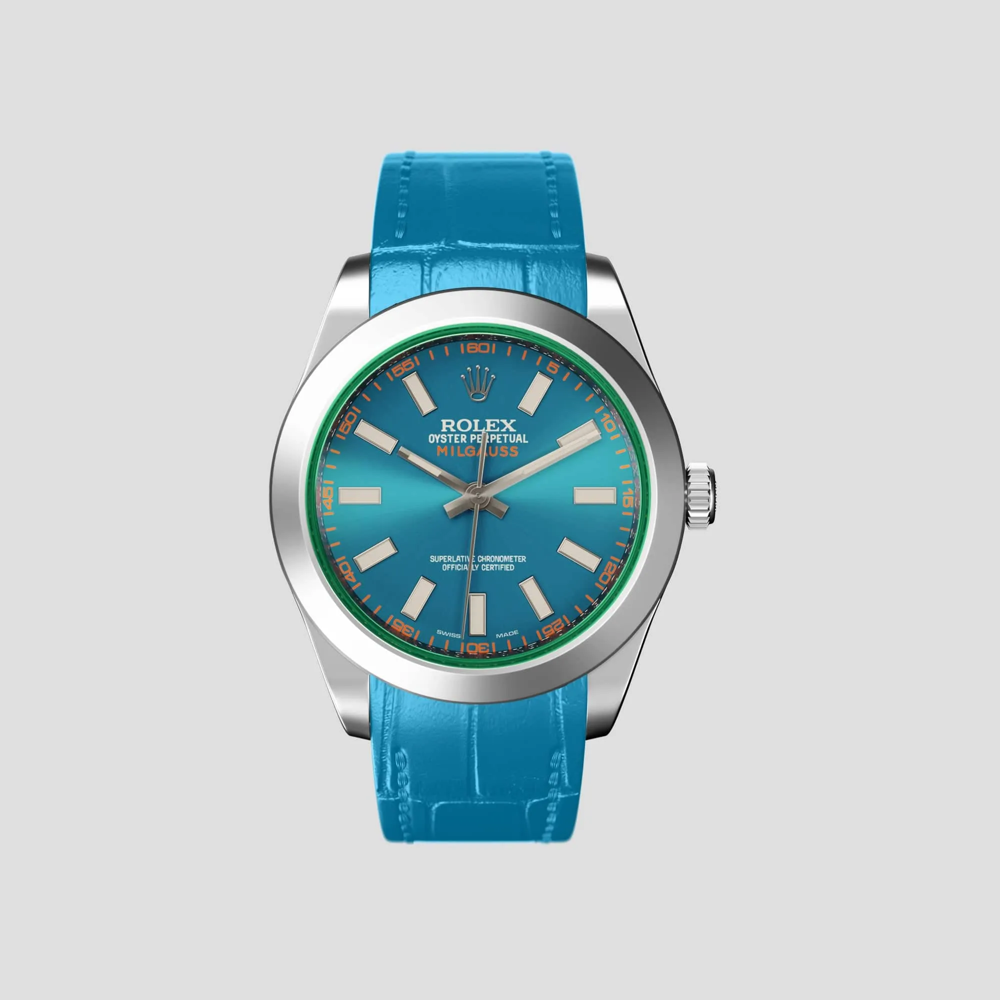 Sport Band For Rolex Milgauss In Alligator