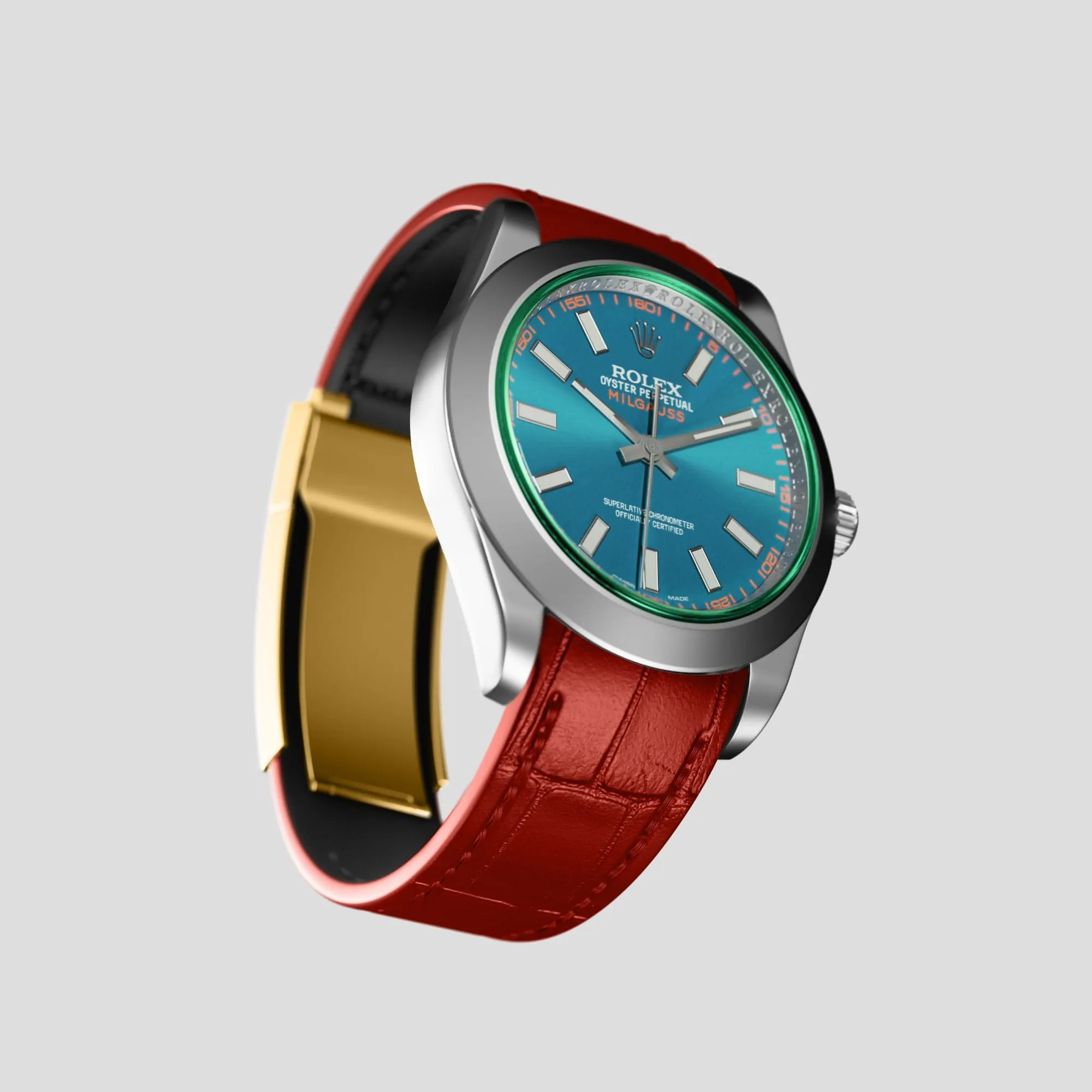 Sport Band For Rolex Milgauss In Alligator
