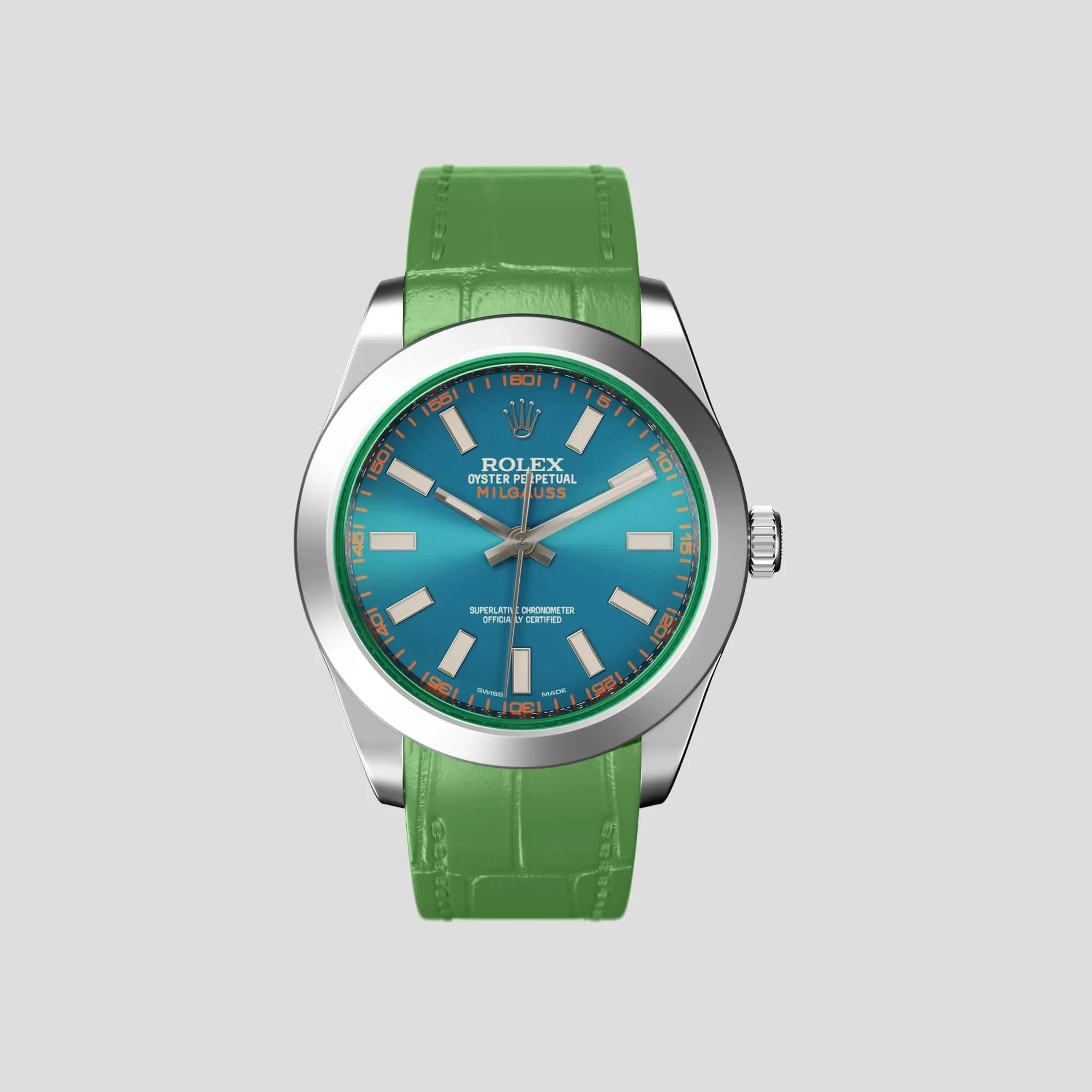 Sport Band For Rolex Milgauss In Alligator