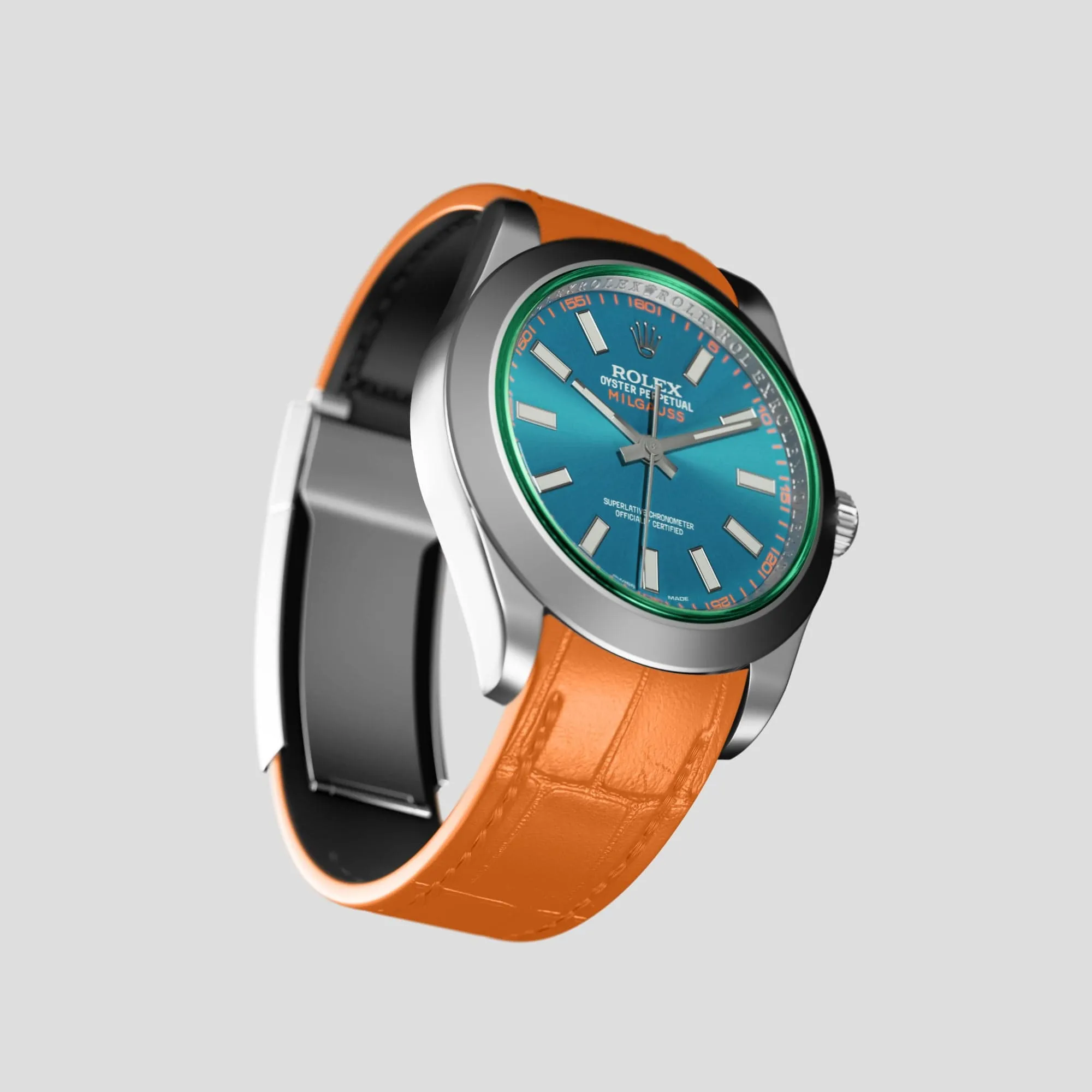 Sport Band For Rolex Milgauss In Alligator