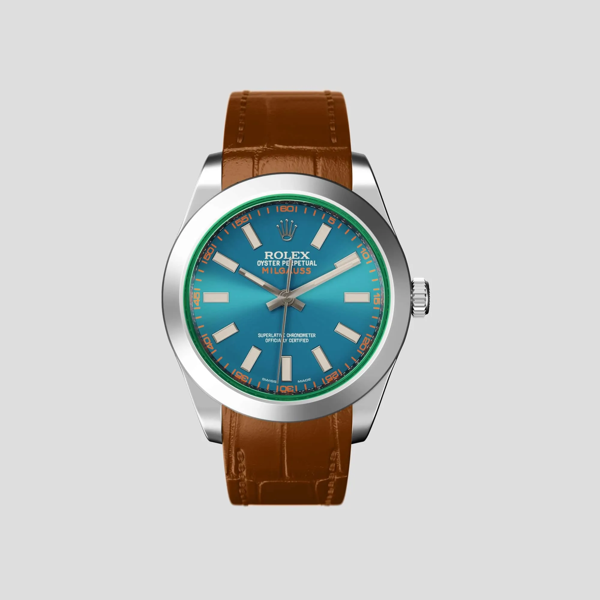 Sport Band For Rolex Milgauss In Alligator