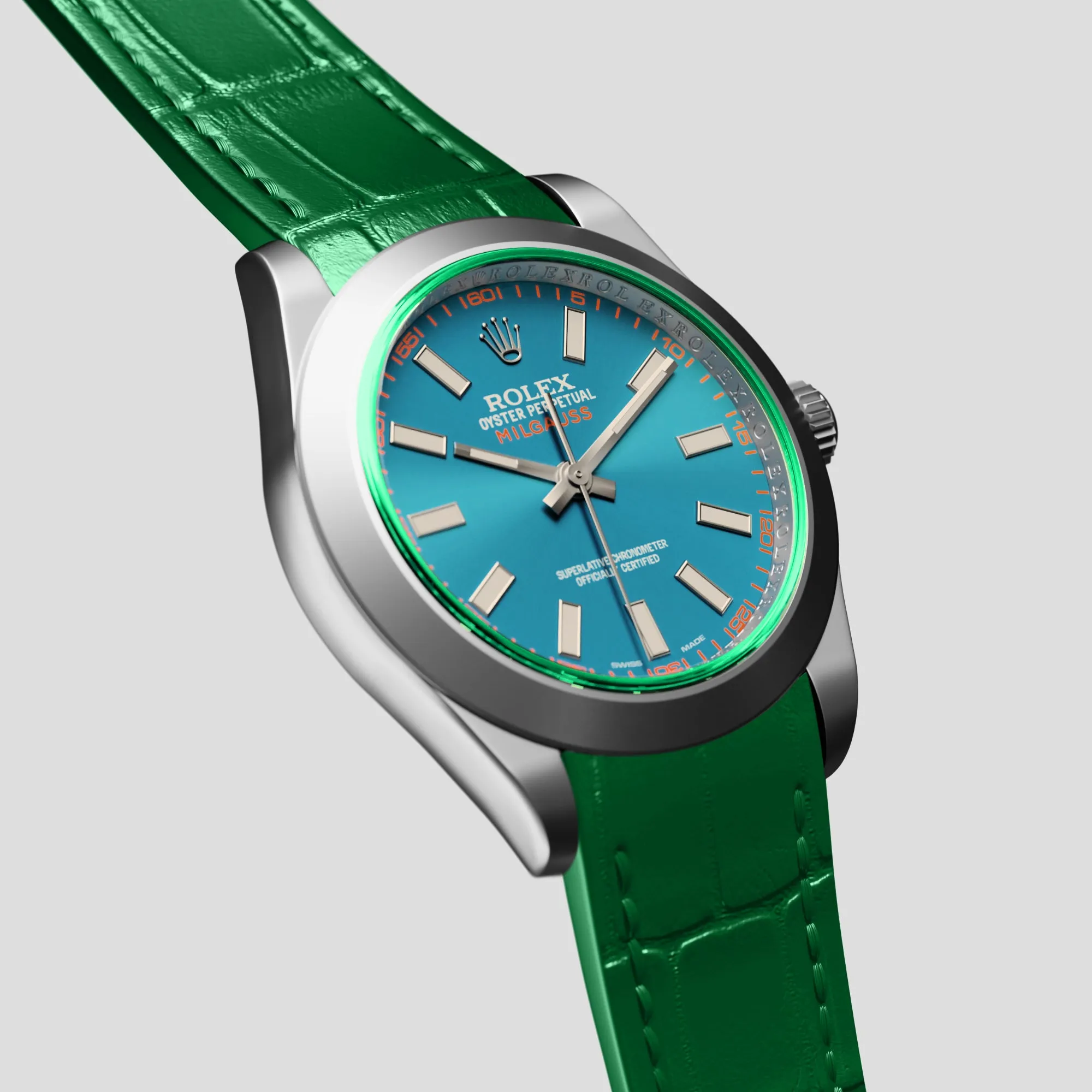 Sport Band For Rolex Milgauss In Alligator
