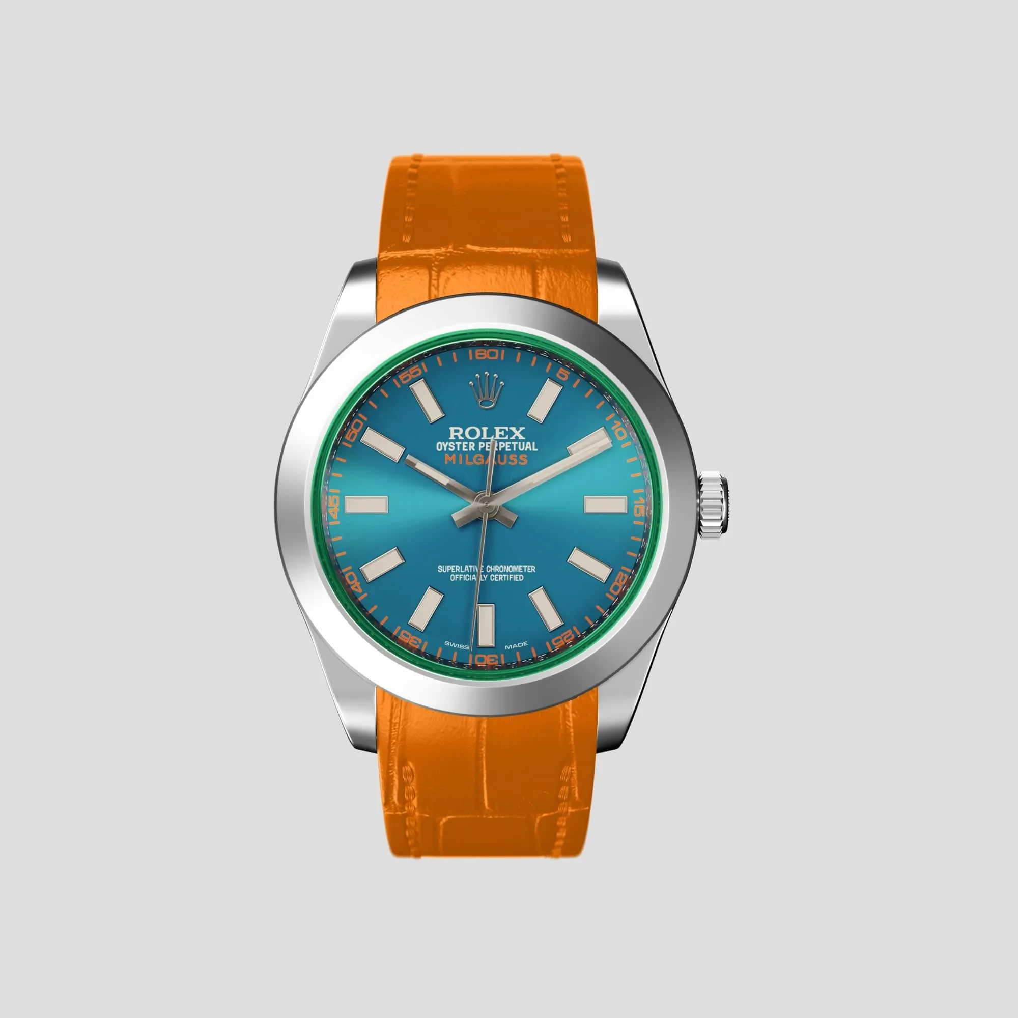 Sport Band For Rolex Milgauss In Alligator