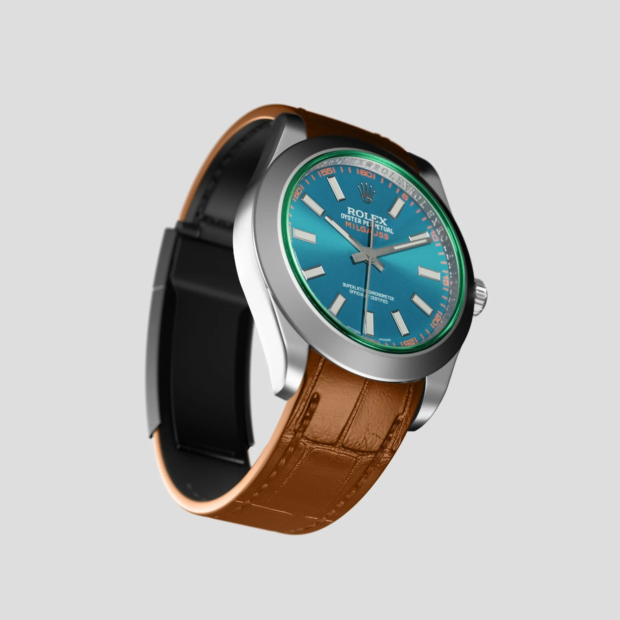 Sport Band For Rolex Milgauss In Alligator