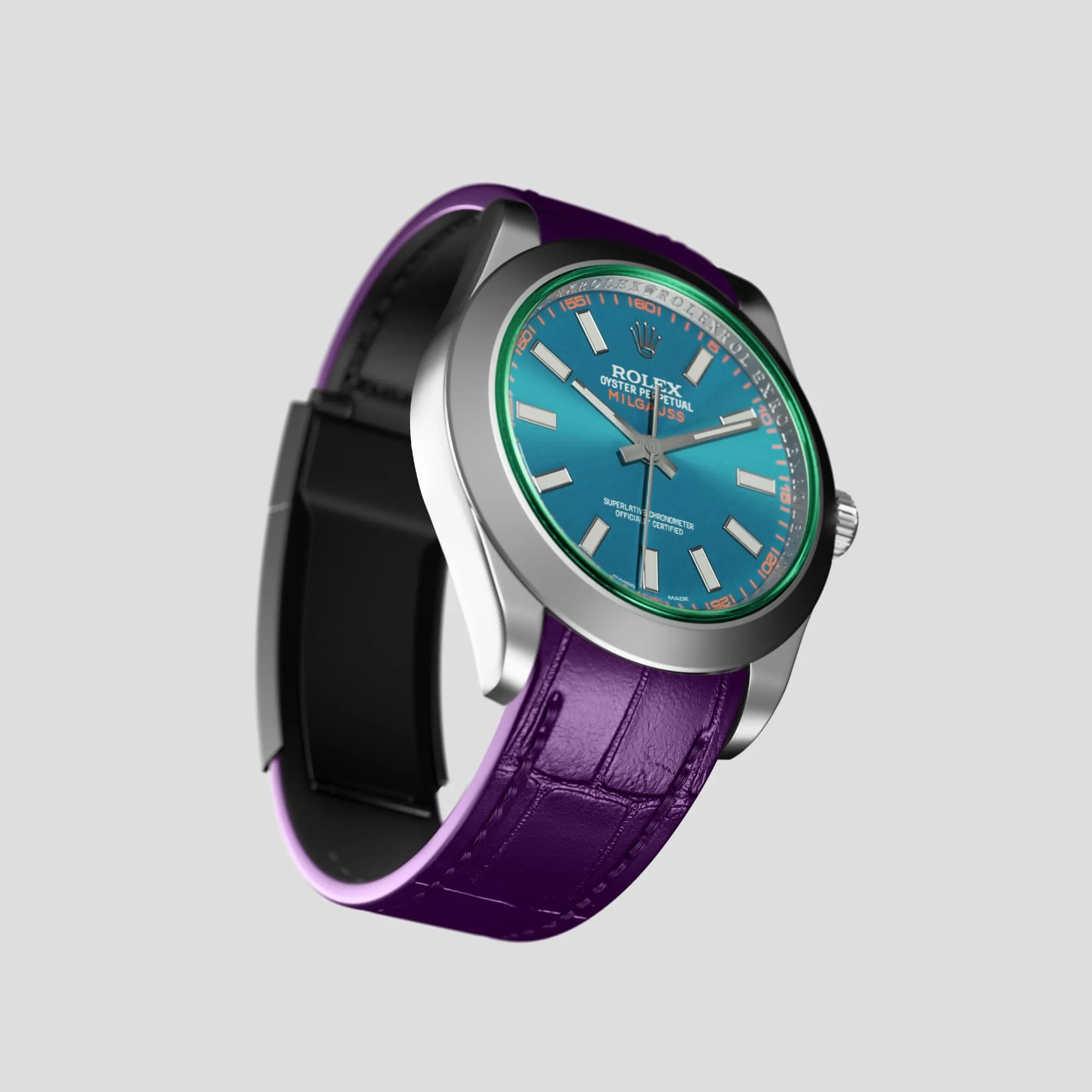 Sport Band For Rolex Milgauss In Alligator
