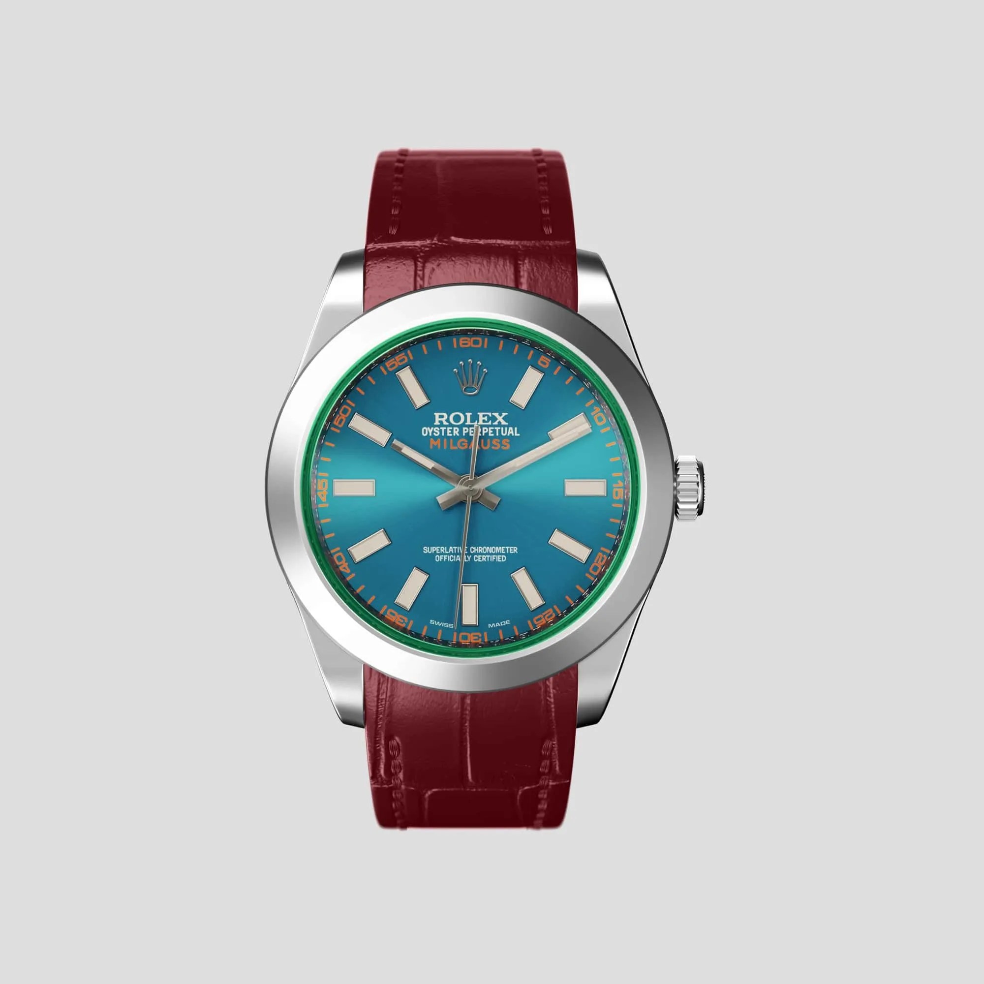 Sport Band For Rolex Milgauss In Alligator