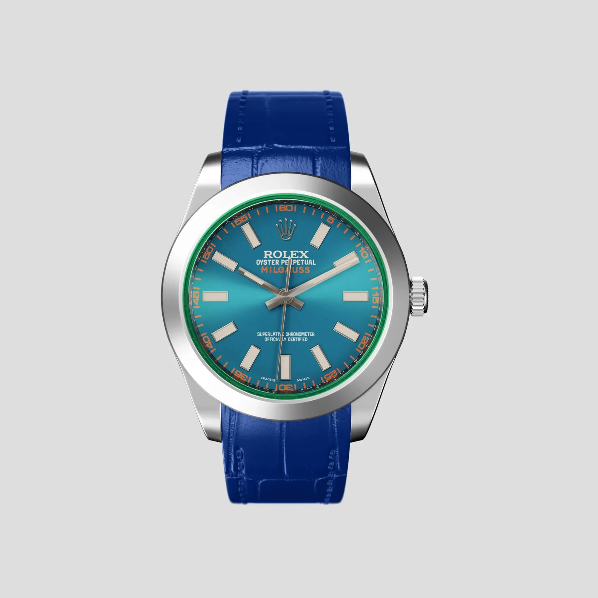 Sport Band For Rolex Milgauss In Alligator