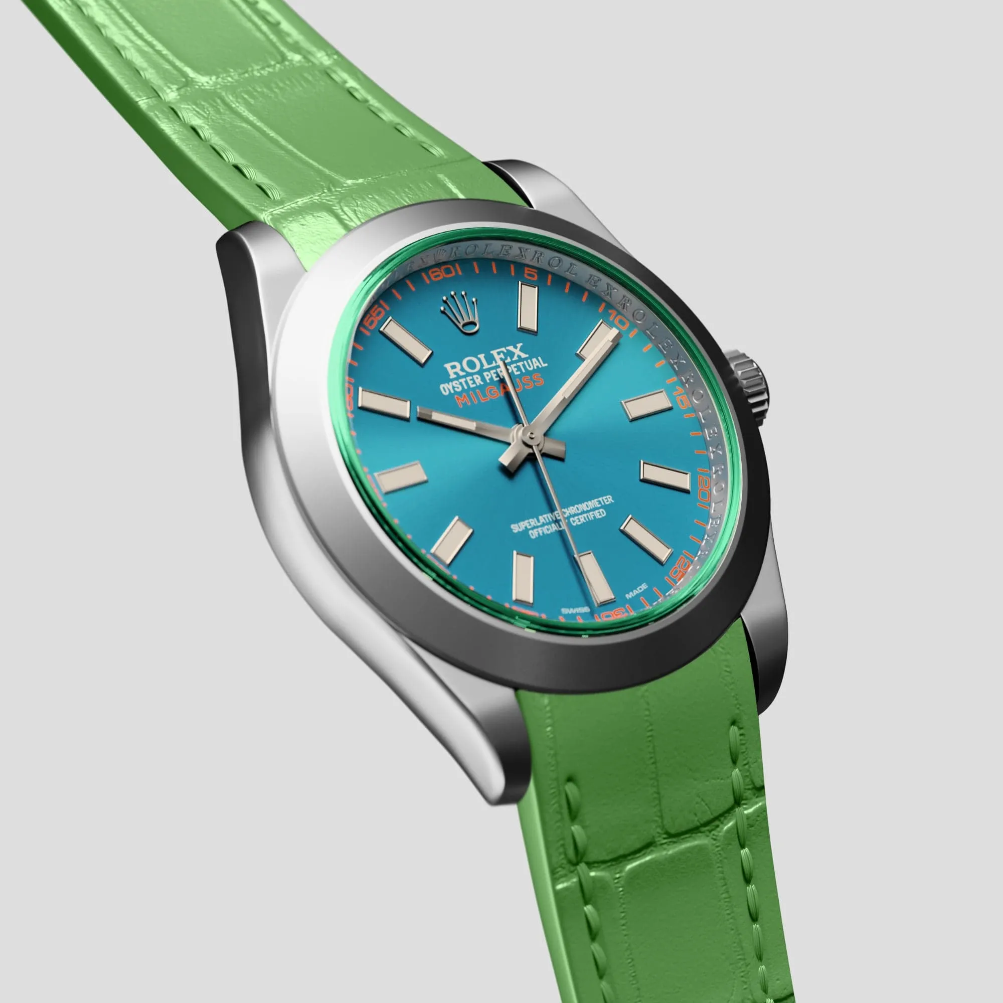 Sport Band For Rolex Milgauss In Alligator
