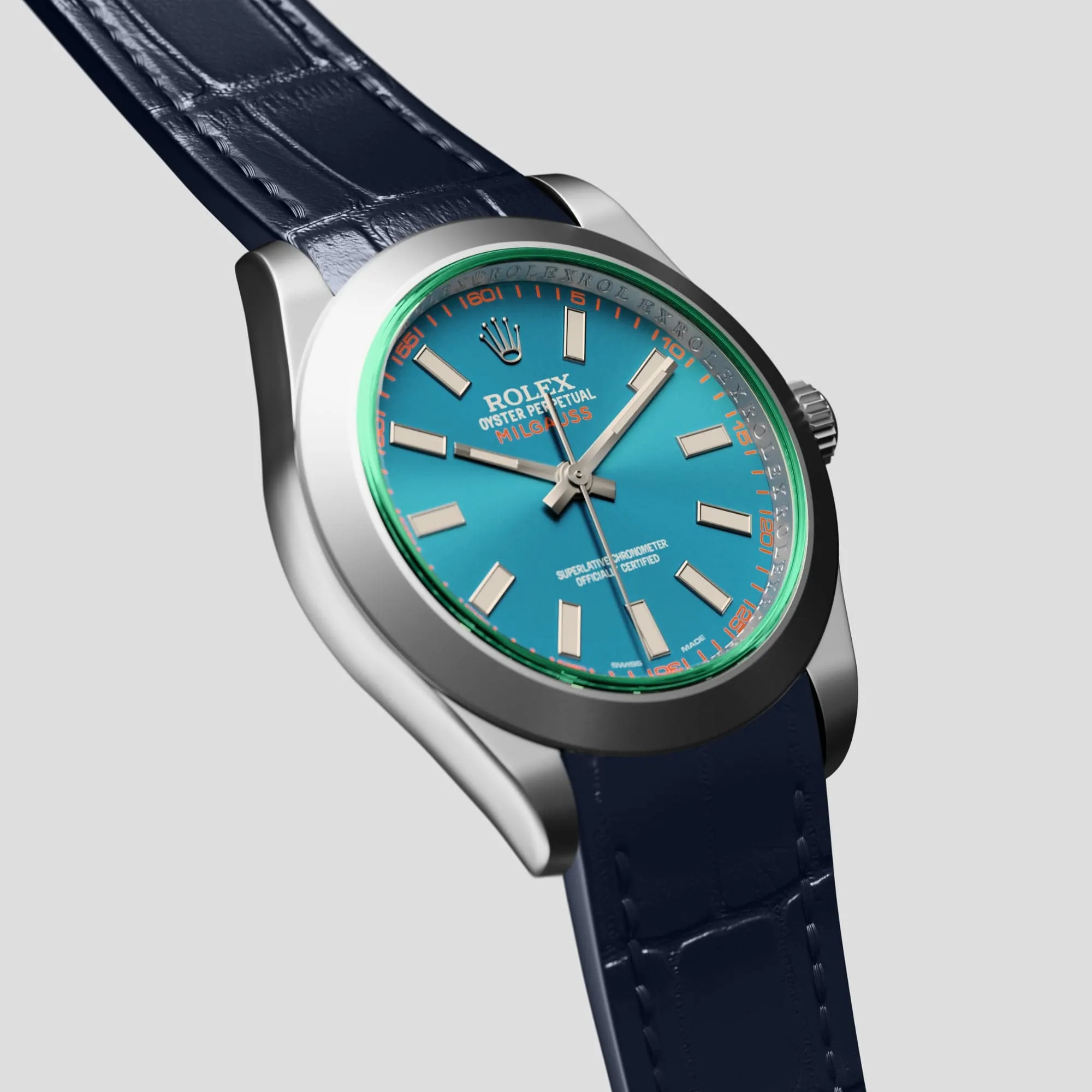 Sport Band For Rolex Milgauss In Alligator