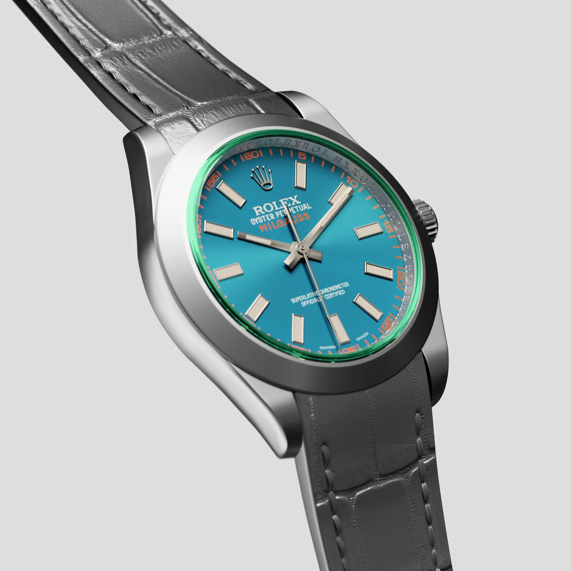Sport Band For Rolex Milgauss In Alligator