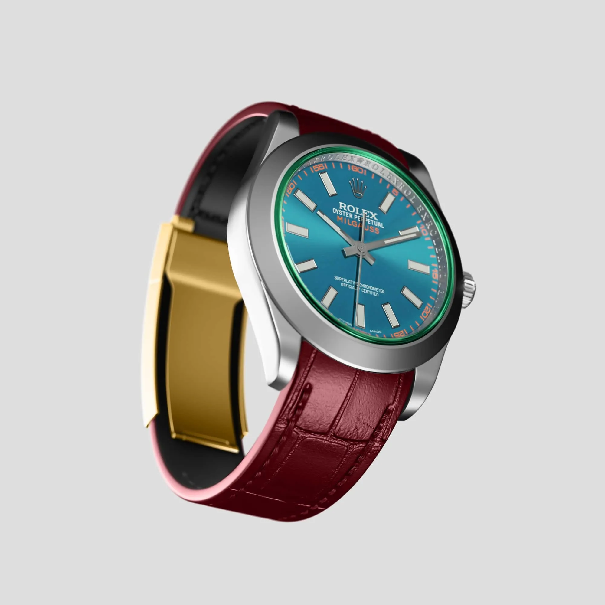Sport Band For Rolex Milgauss In Alligator