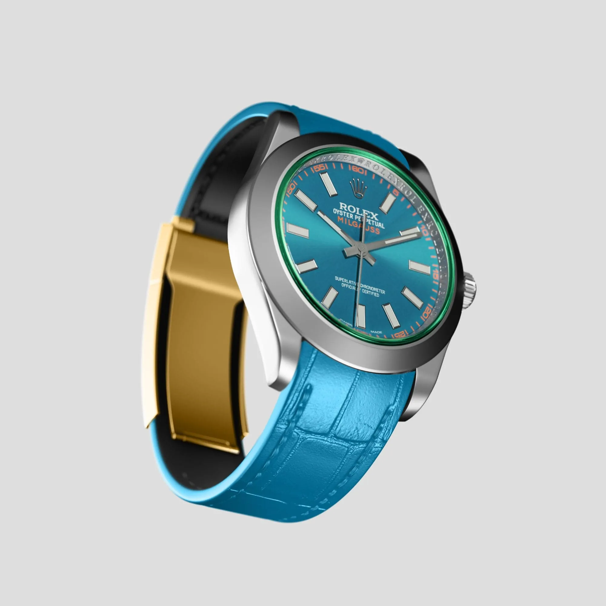 Sport Band For Rolex Milgauss In Alligator