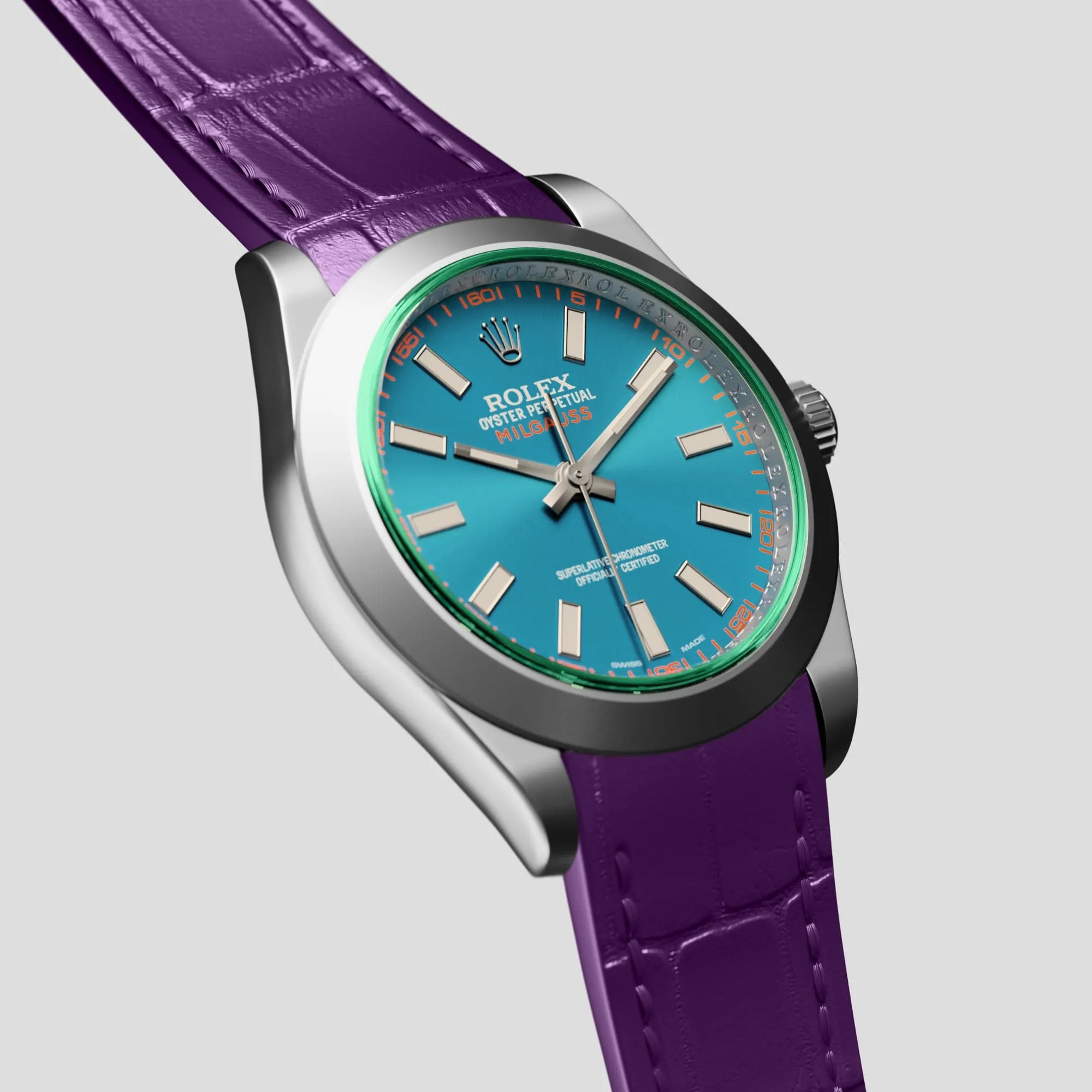 Sport Band For Rolex Milgauss In Alligator
