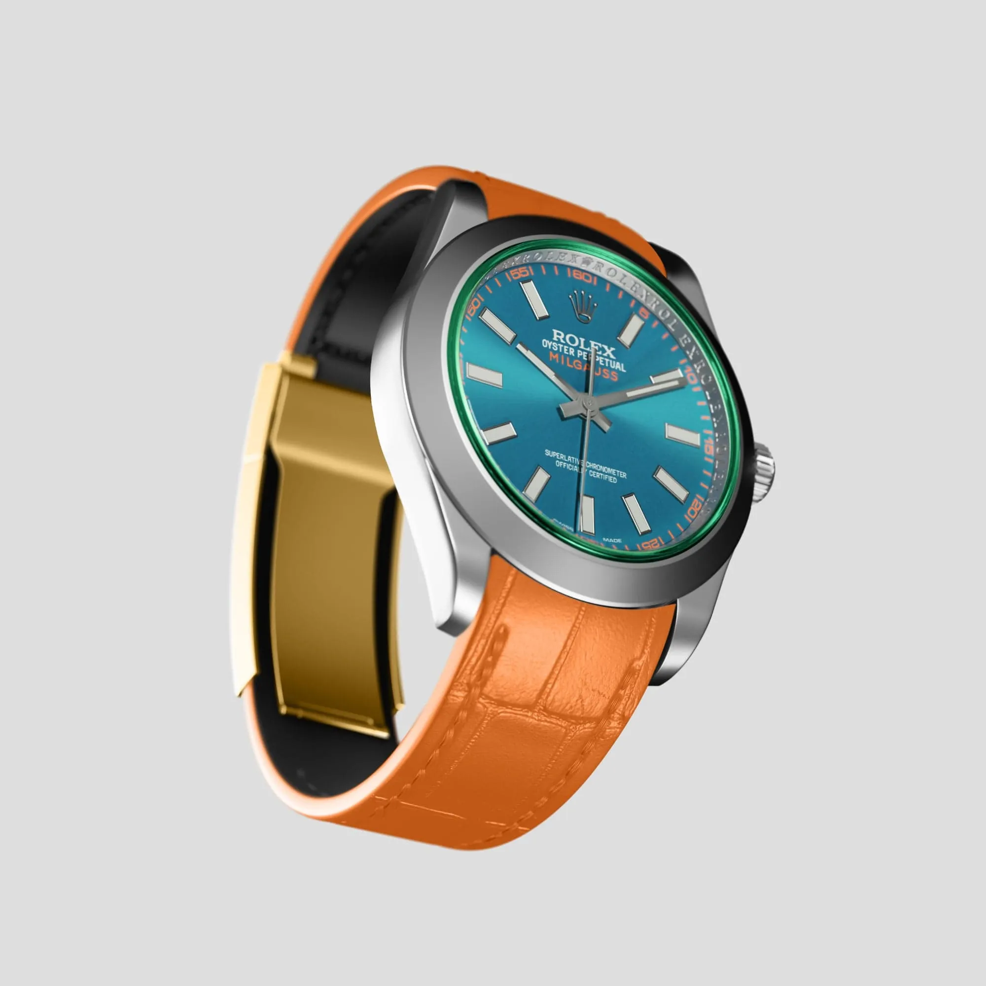 Sport Band For Rolex Milgauss In Alligator
