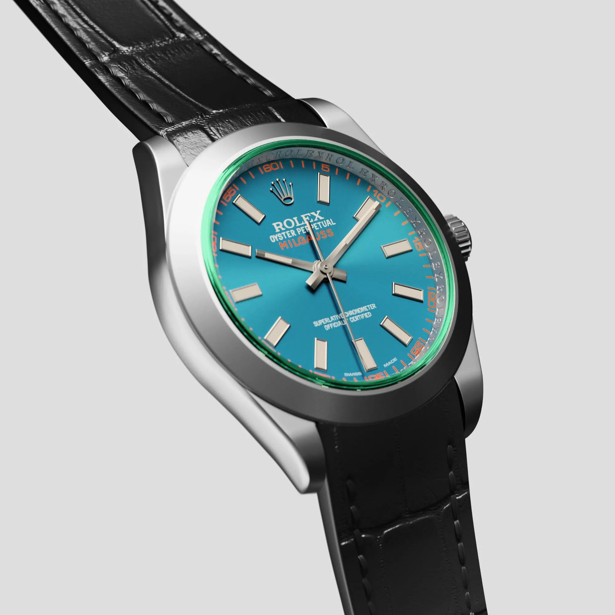 Sport Band For Rolex Milgauss In Alligator
