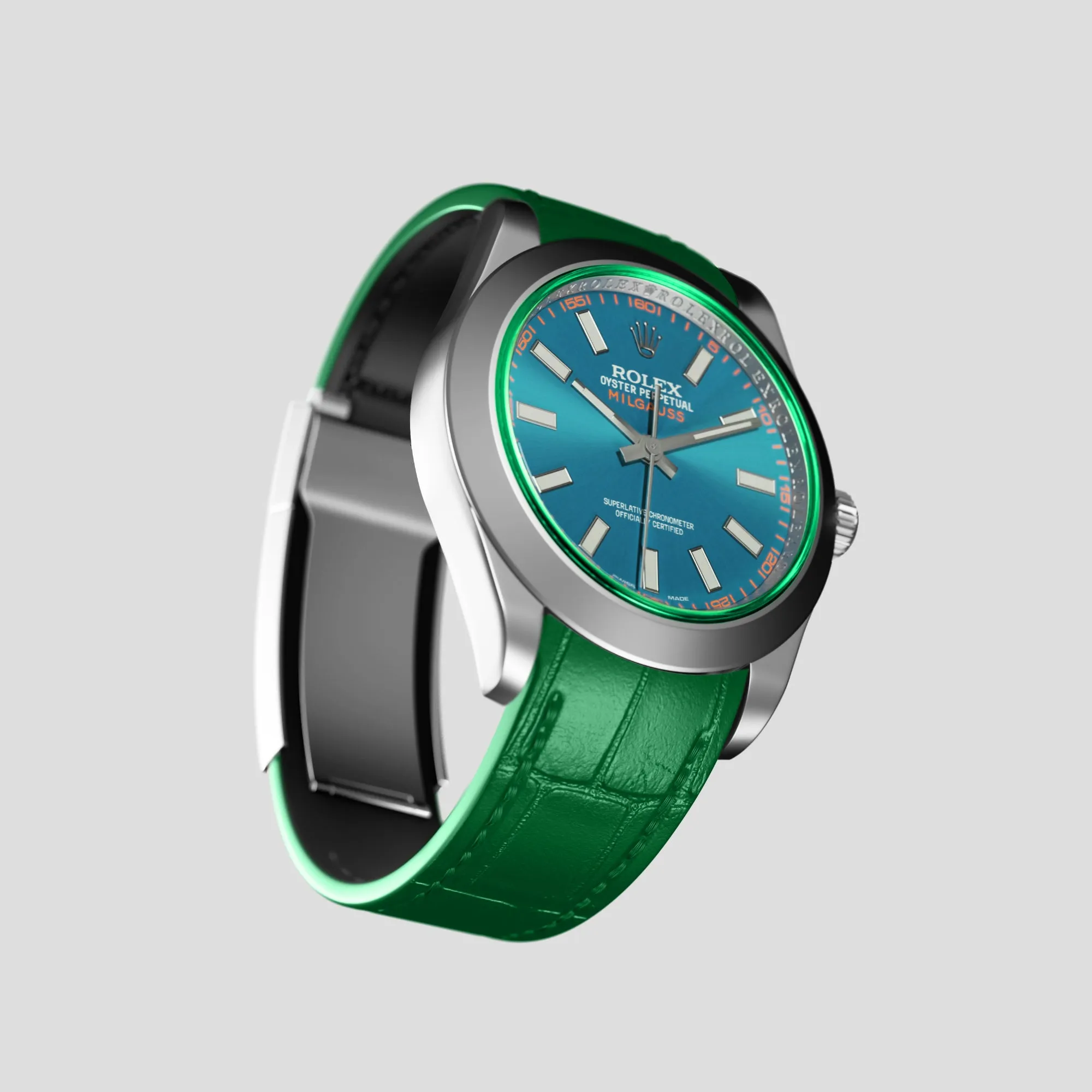 Sport Band For Rolex Milgauss In Alligator