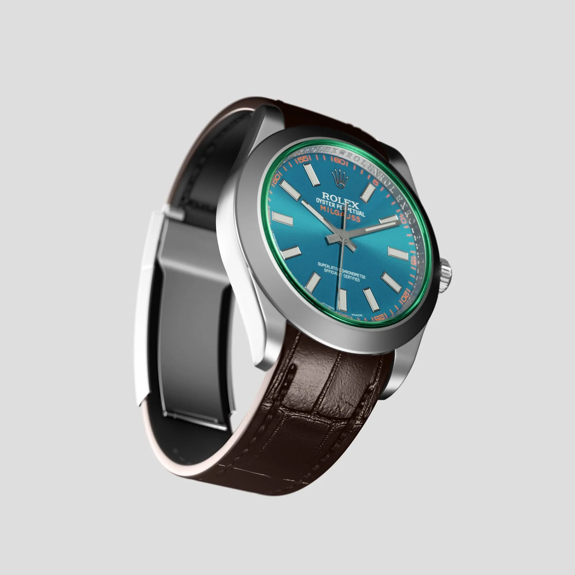 Sport Band For Rolex Milgauss In Alligator