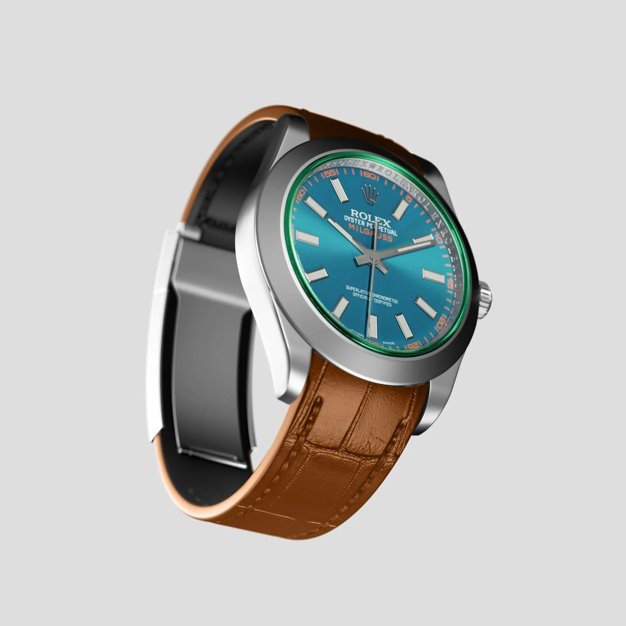 Sport Band For Rolex Milgauss In Alligator