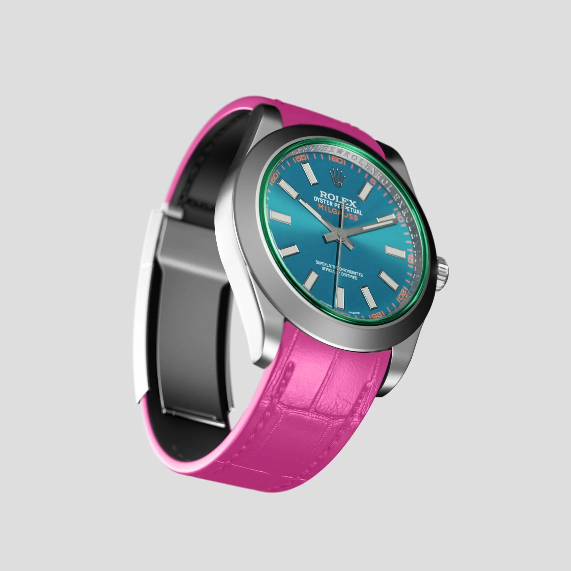 Sport Band For Rolex Milgauss In Alligator