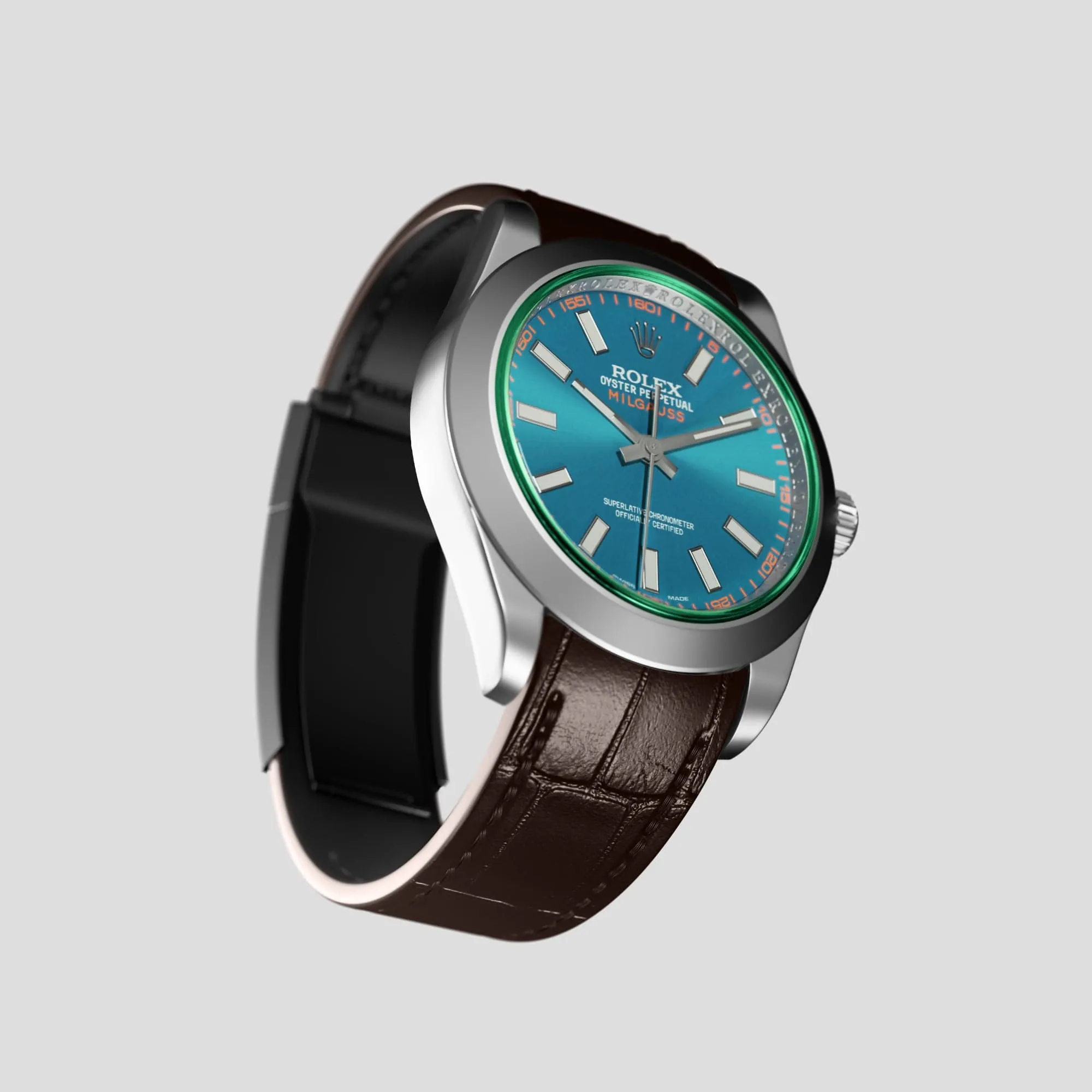Sport Band For Rolex Milgauss In Alligator