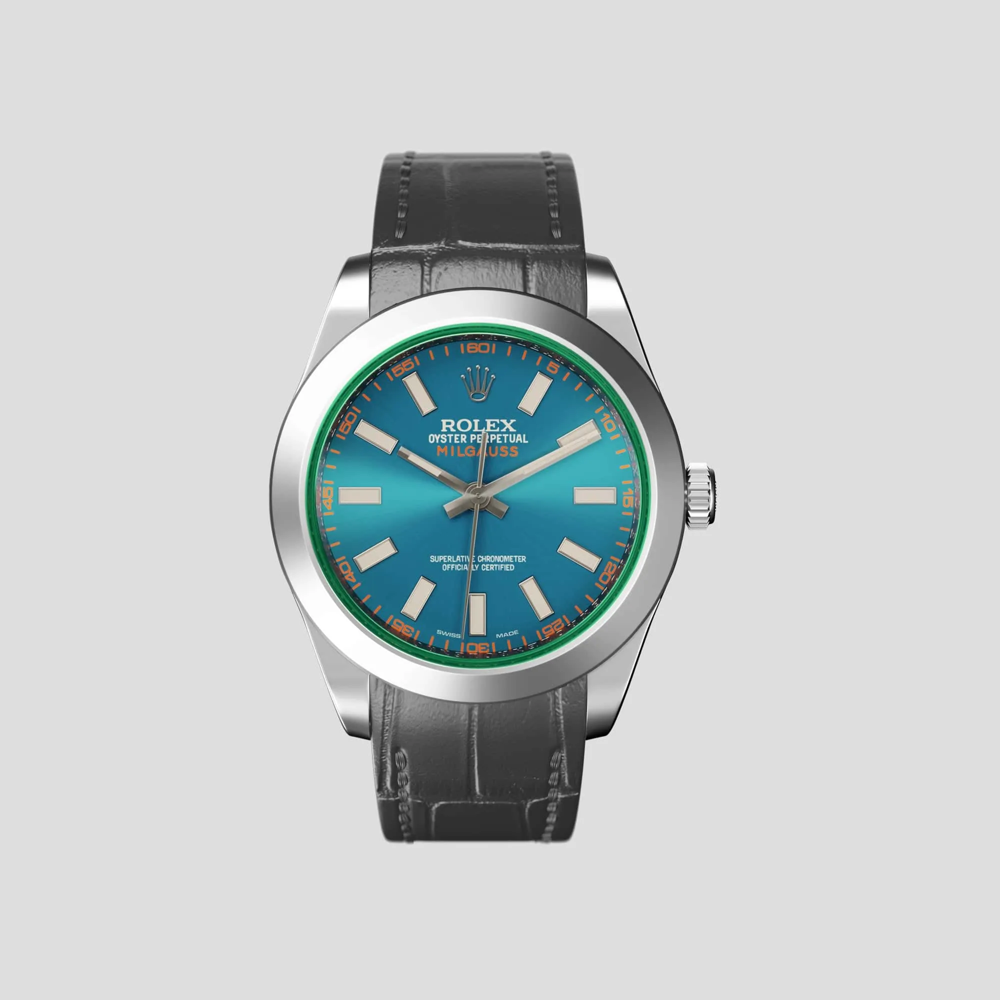 Sport Band For Rolex Milgauss In Alligator