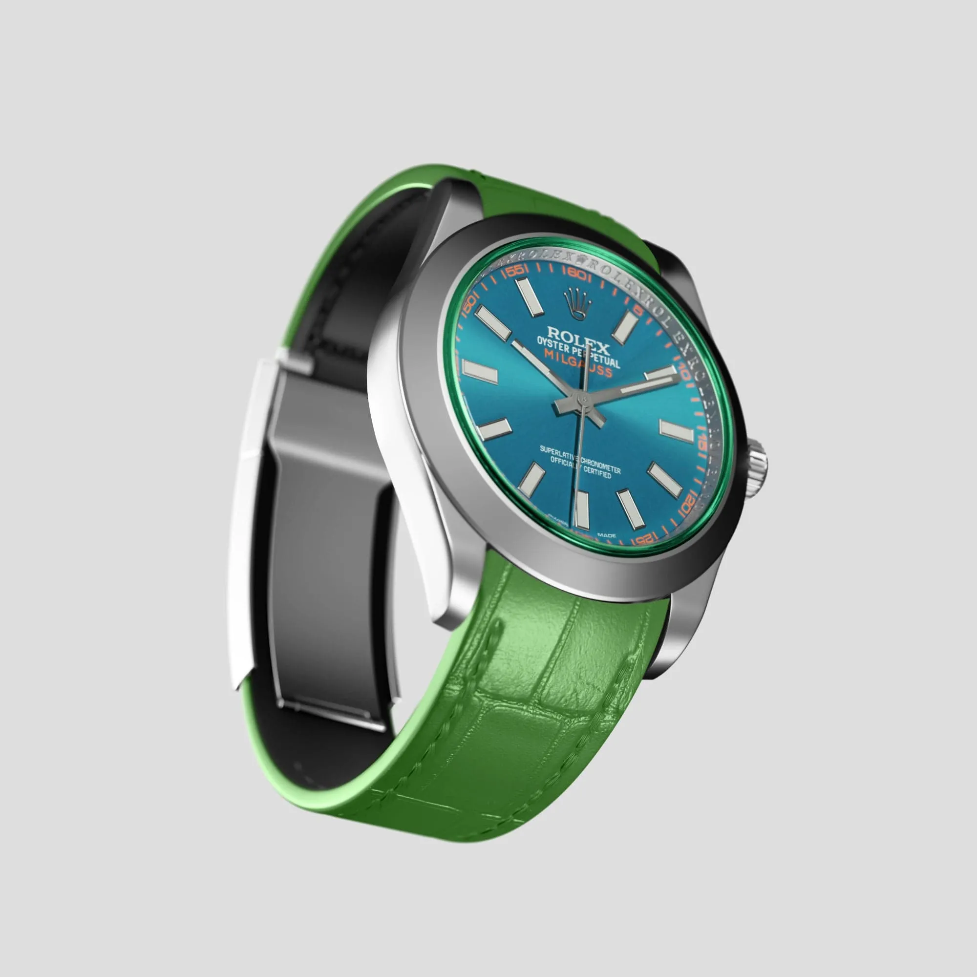 Sport Band For Rolex Milgauss In Alligator