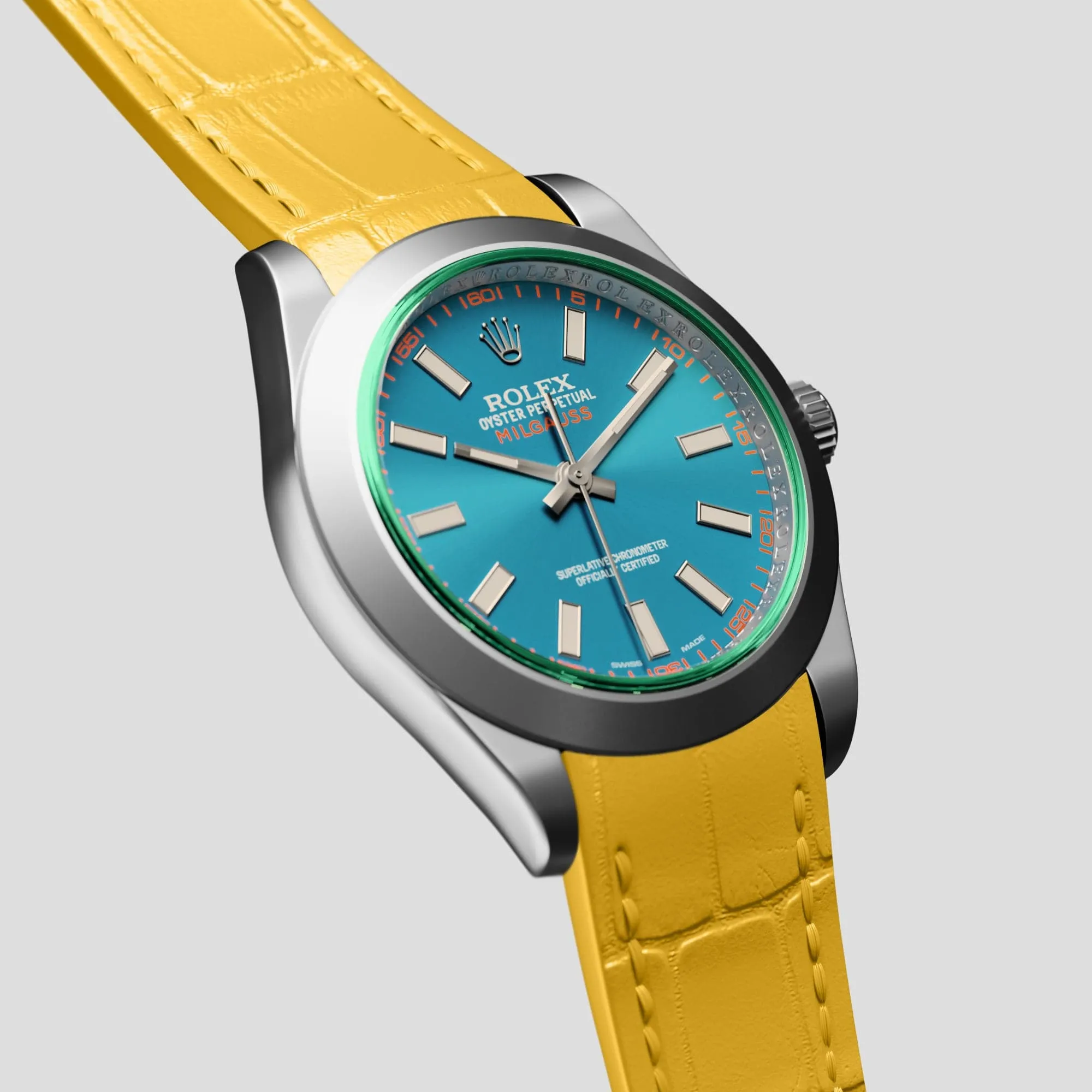 Sport Band For Rolex Milgauss In Alligator
